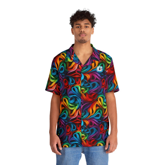 Rubber Band Rainbow Men's Hawaiian Shirt