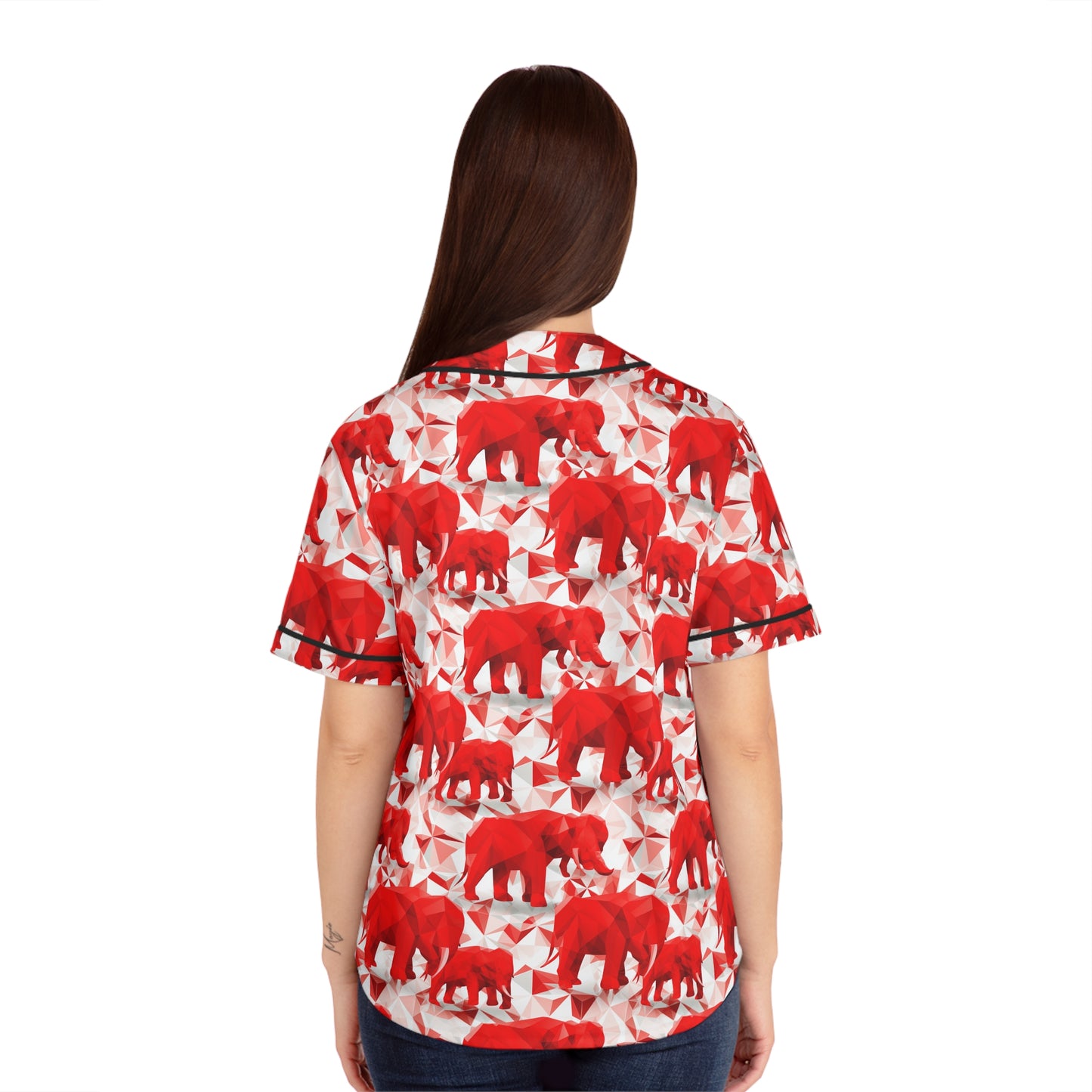 Elephants & Triangles Women's Baseball Jersey