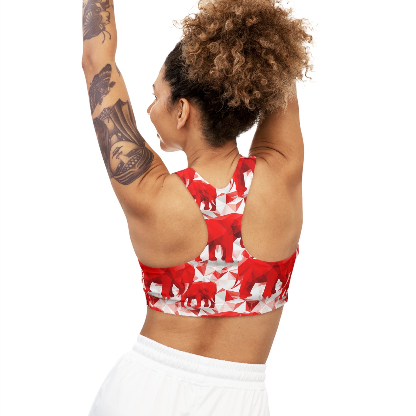 Elephants & Triangles Seamless Sports Bra