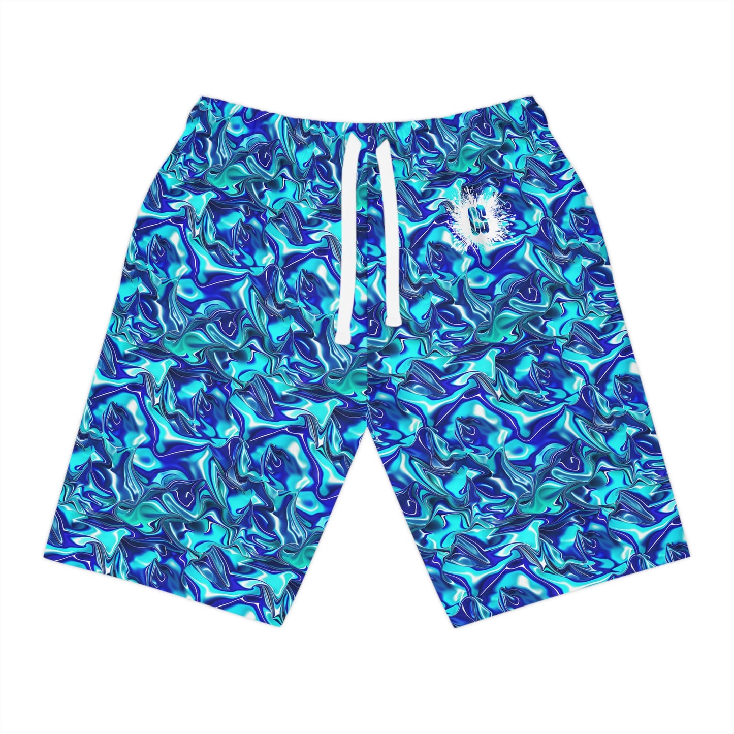 Oceanic Blue Athletic Long Shorts