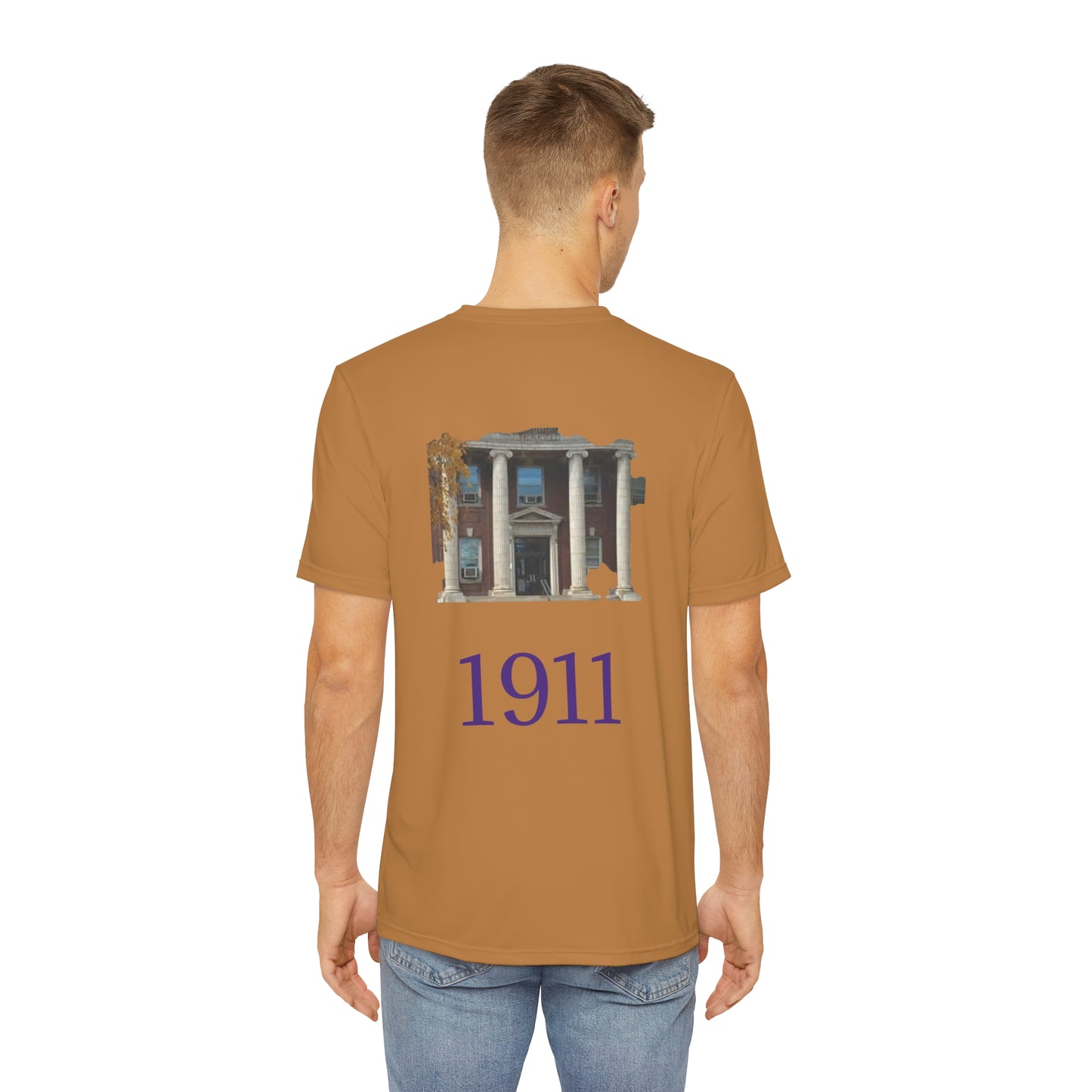 Gold QDog 1911 Men's Polyester Tee