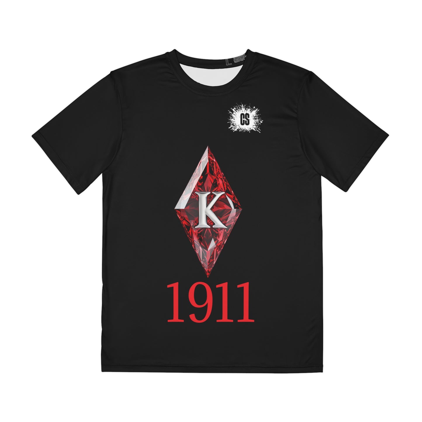 Red Diamond 1911 Black Men's Polyester Tee