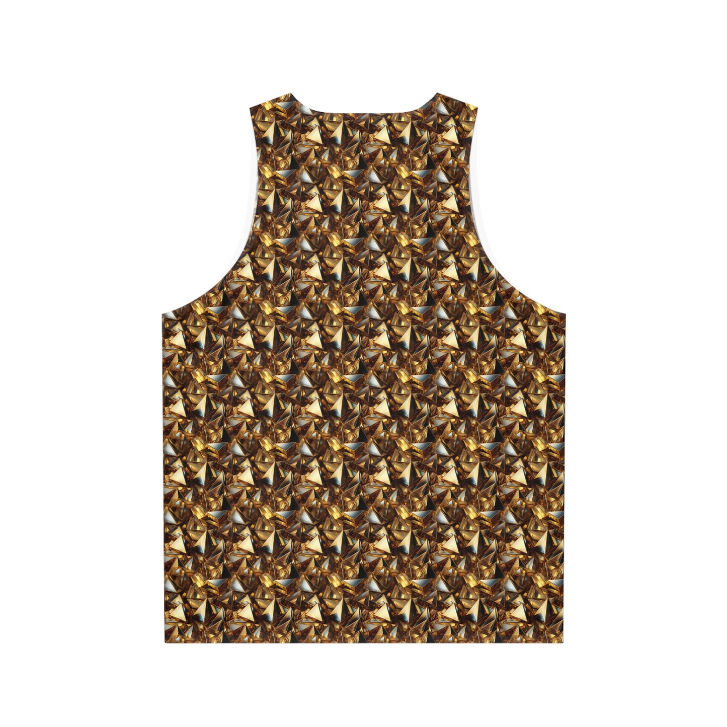 Black & Gold Pyramids Unisex Tank Top