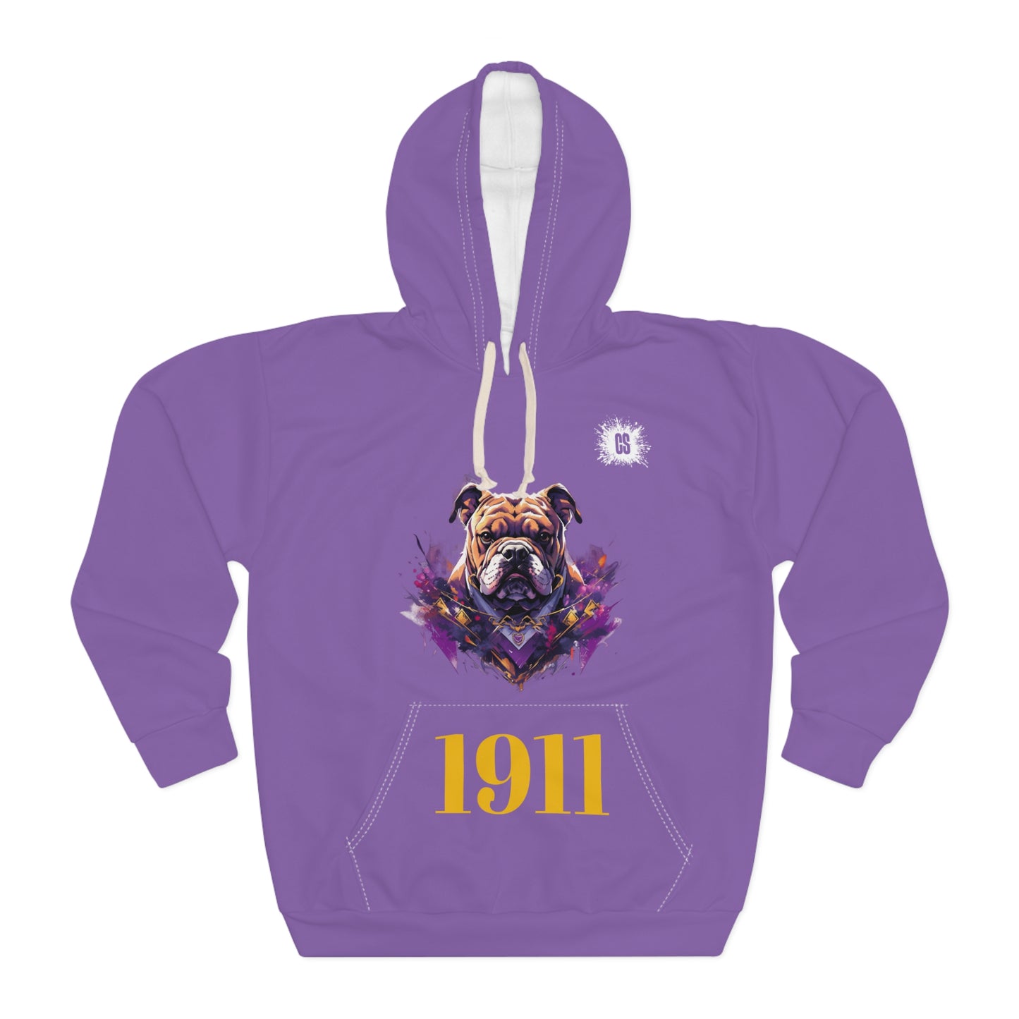 Purple Q-Dog 1911 Unisex Pullover Hoodie