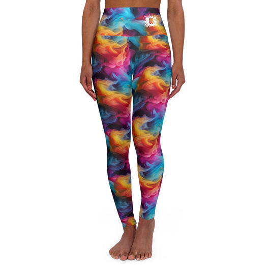 Smoky Haze High Waisted Yoga Leggings