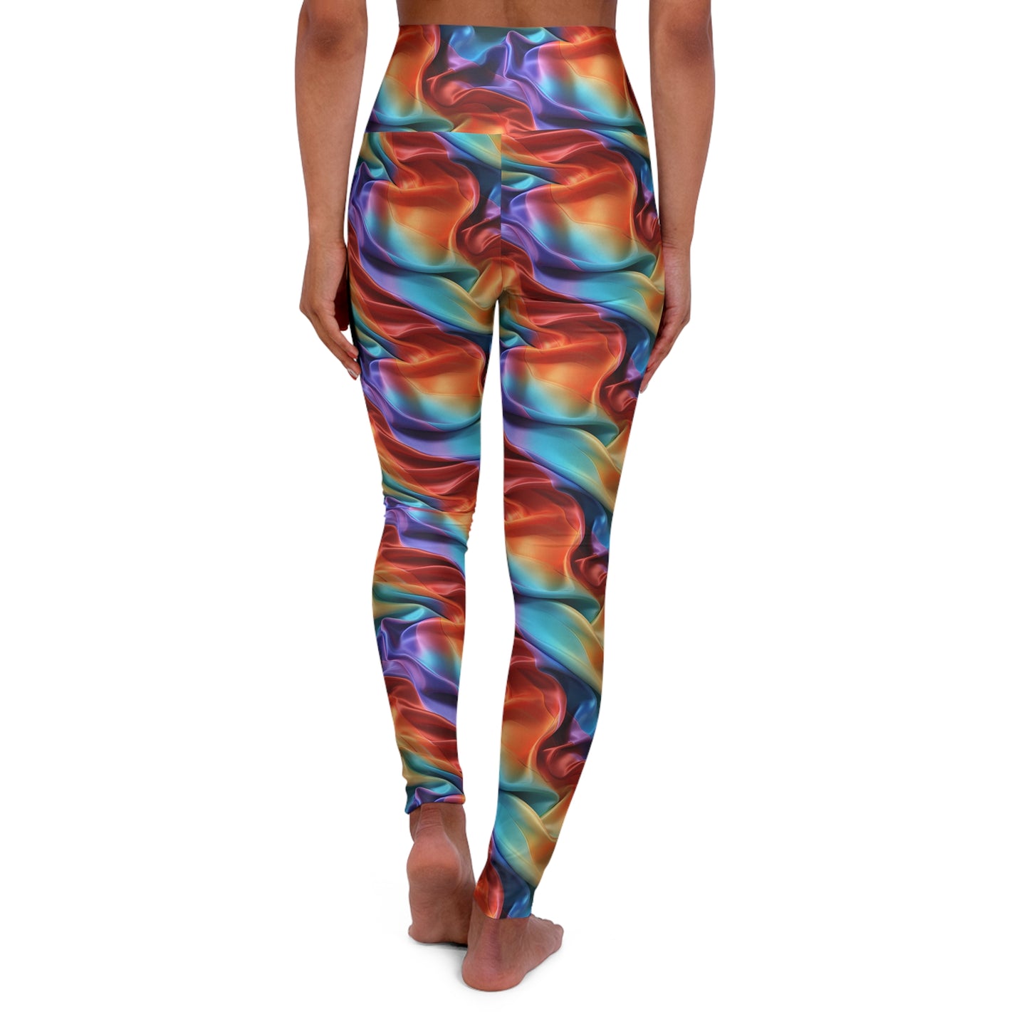 Satin Sheets High Waisted Yoga Leggings