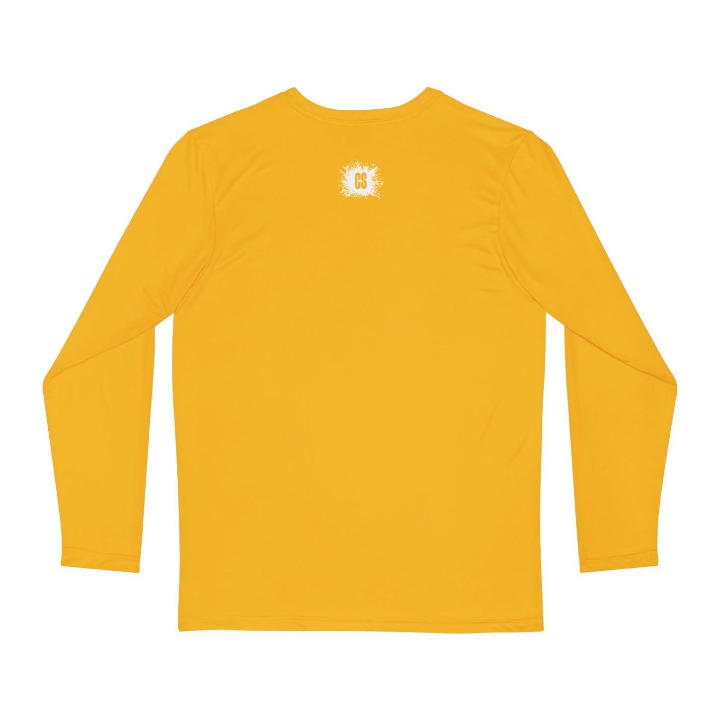 Vibrant Yellow ColorSplash Long Sleeve Shirt for Men – Perfect for Festivals & Casual Wear