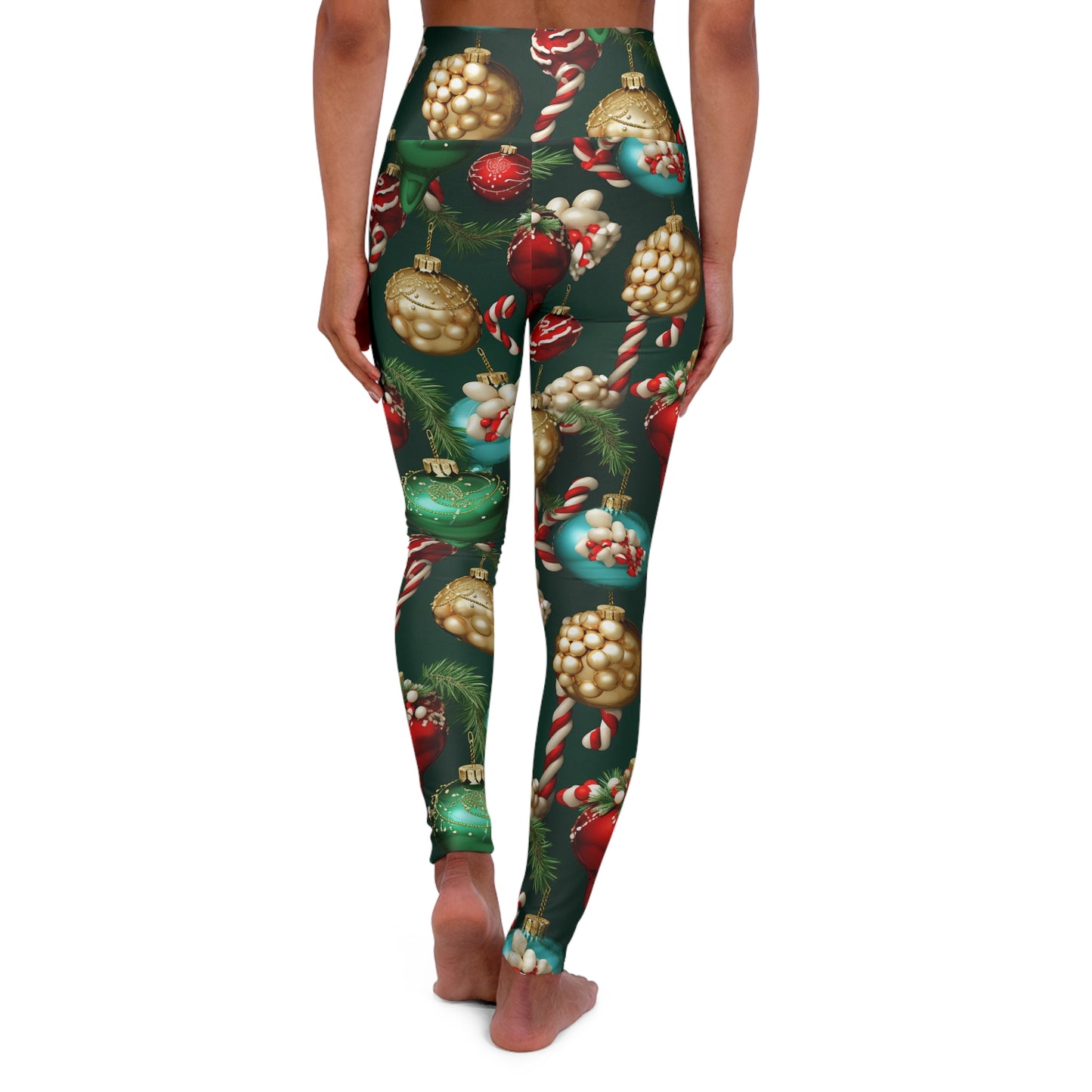 Christmas Ornaments High Waisted Yoga Leggings