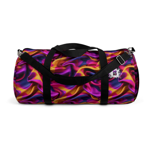 Pink & Purple Satin Duffel Bag