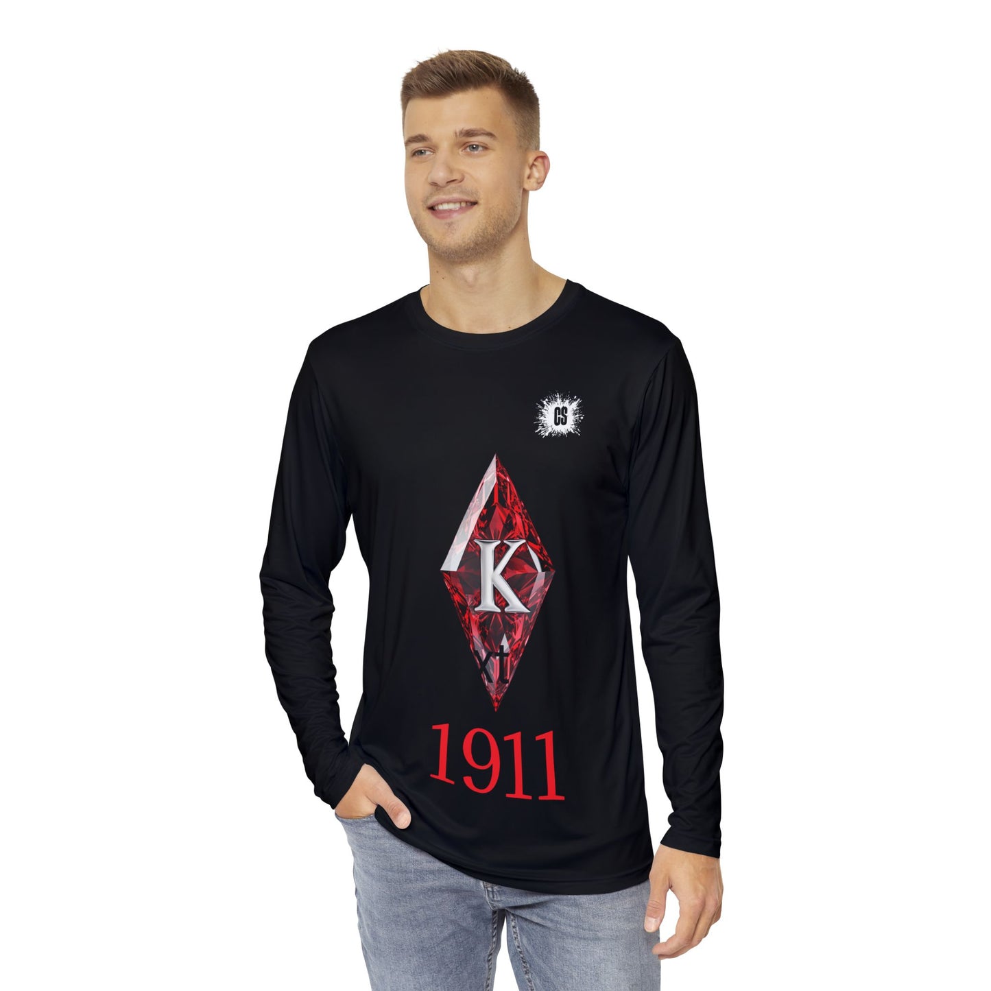 Kappa Diamond #8 Men's Long Sleeve Shirt