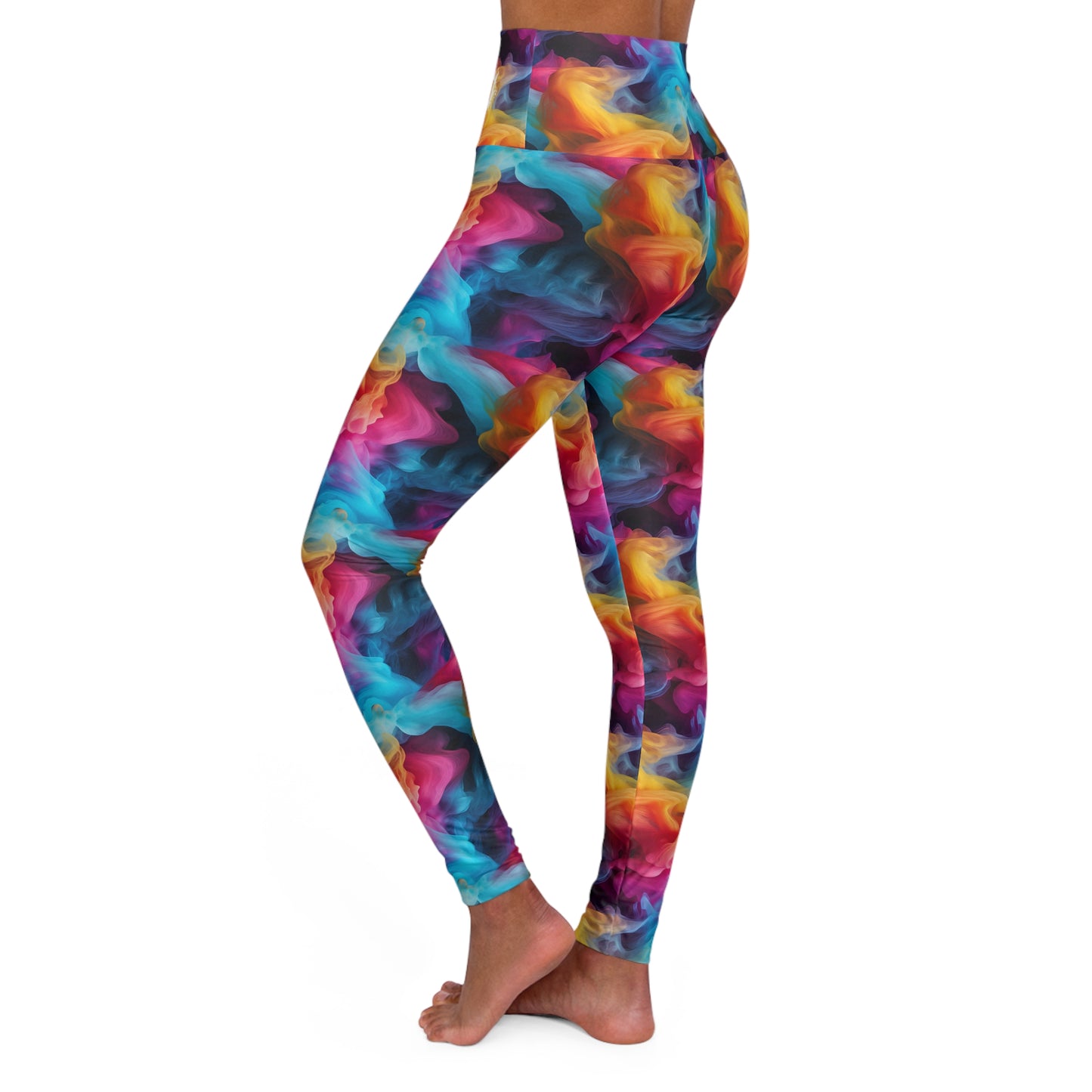 Smoky Haze High Waisted Yoga Leggings