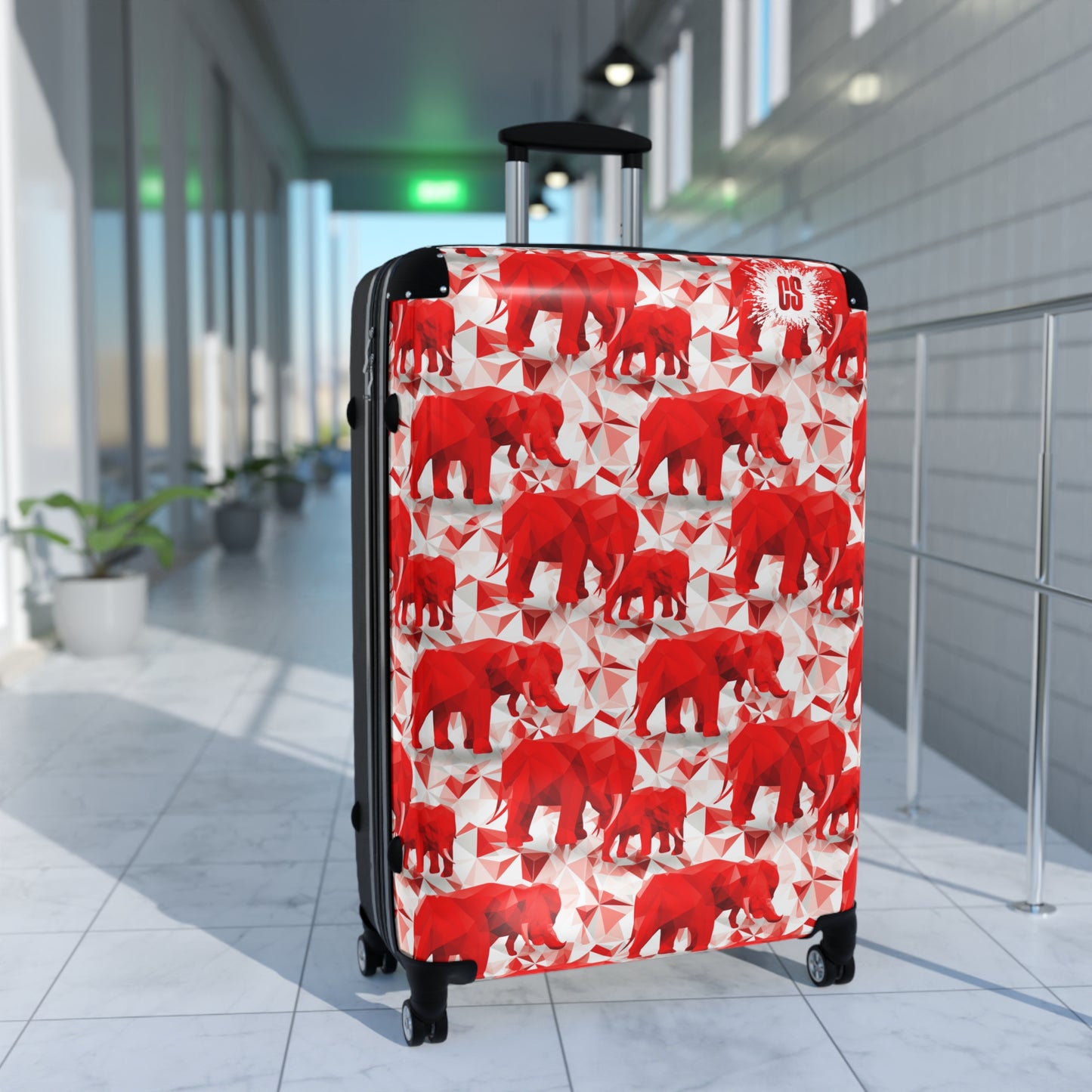 Elephants & Triangles Suitcase