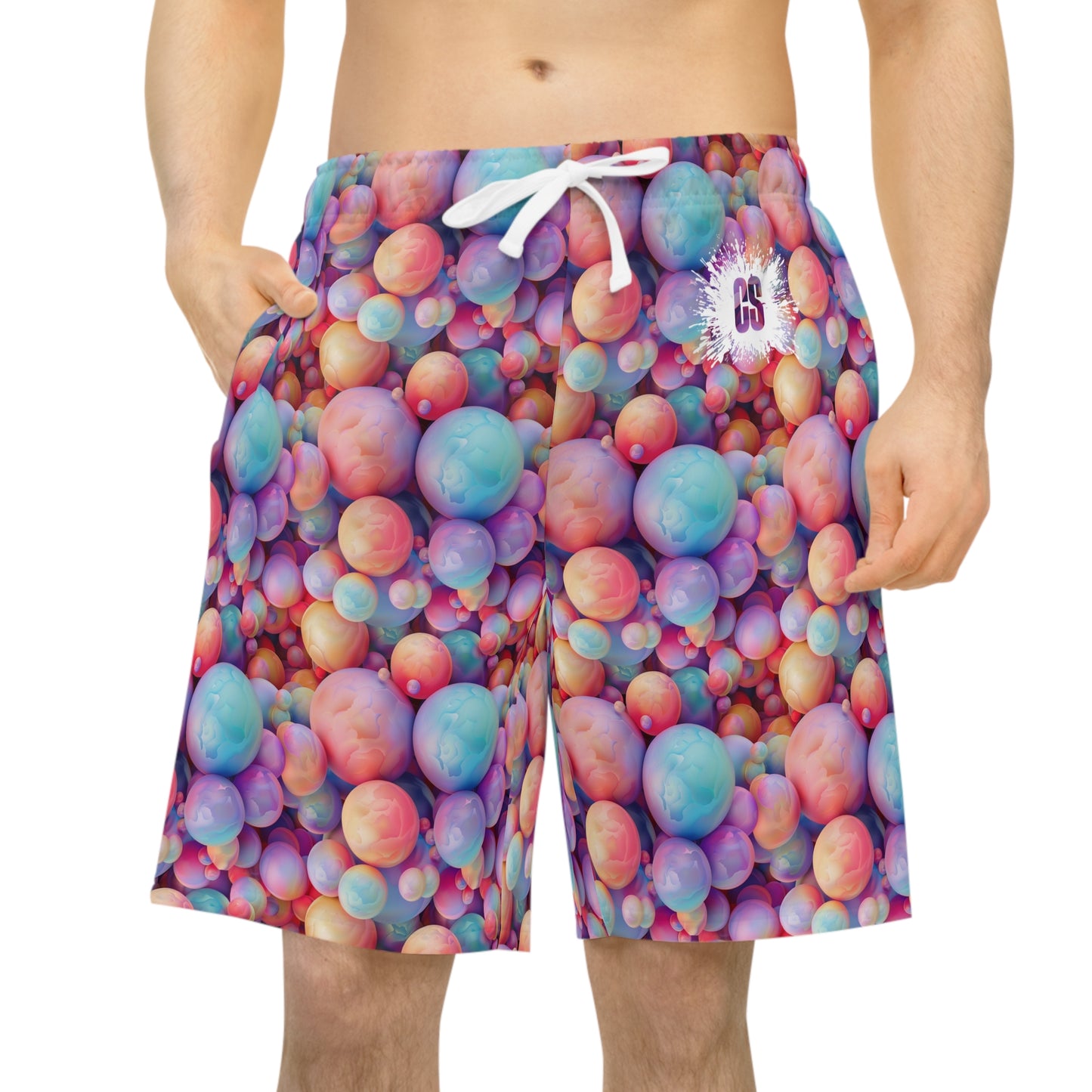 Pastel Jawbreakers Athletic Long Shorts