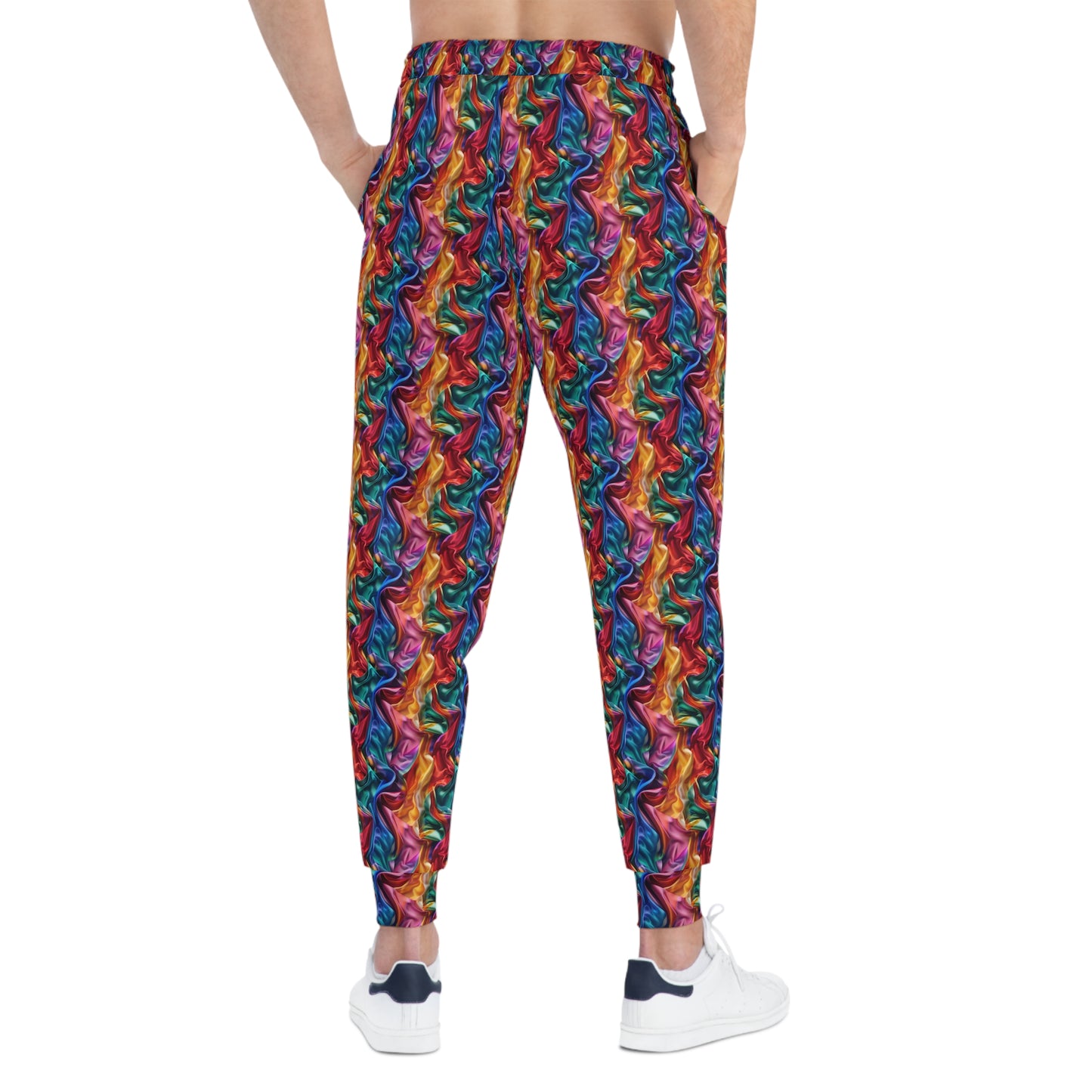 Colorful Satin Athletic Joggers