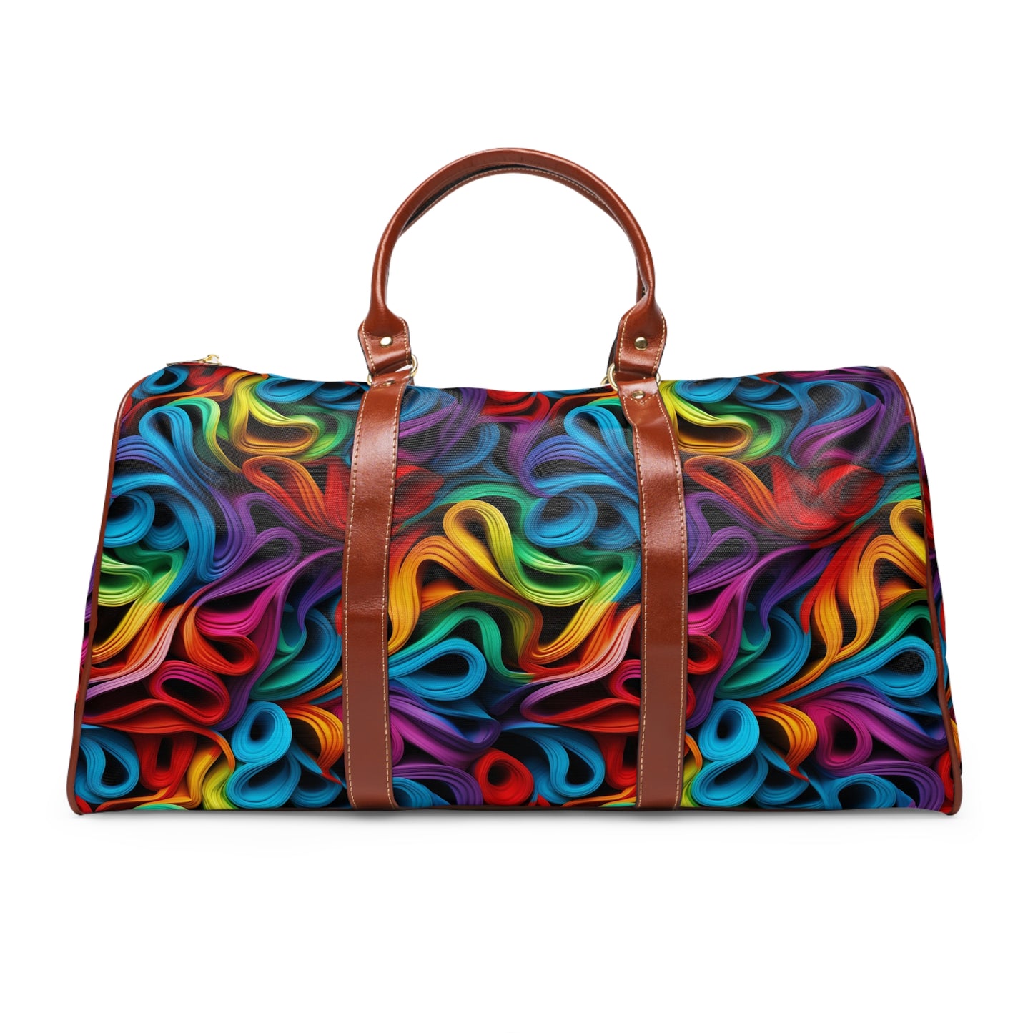 Rubber Band Rainbow Waterproof Travel Bag