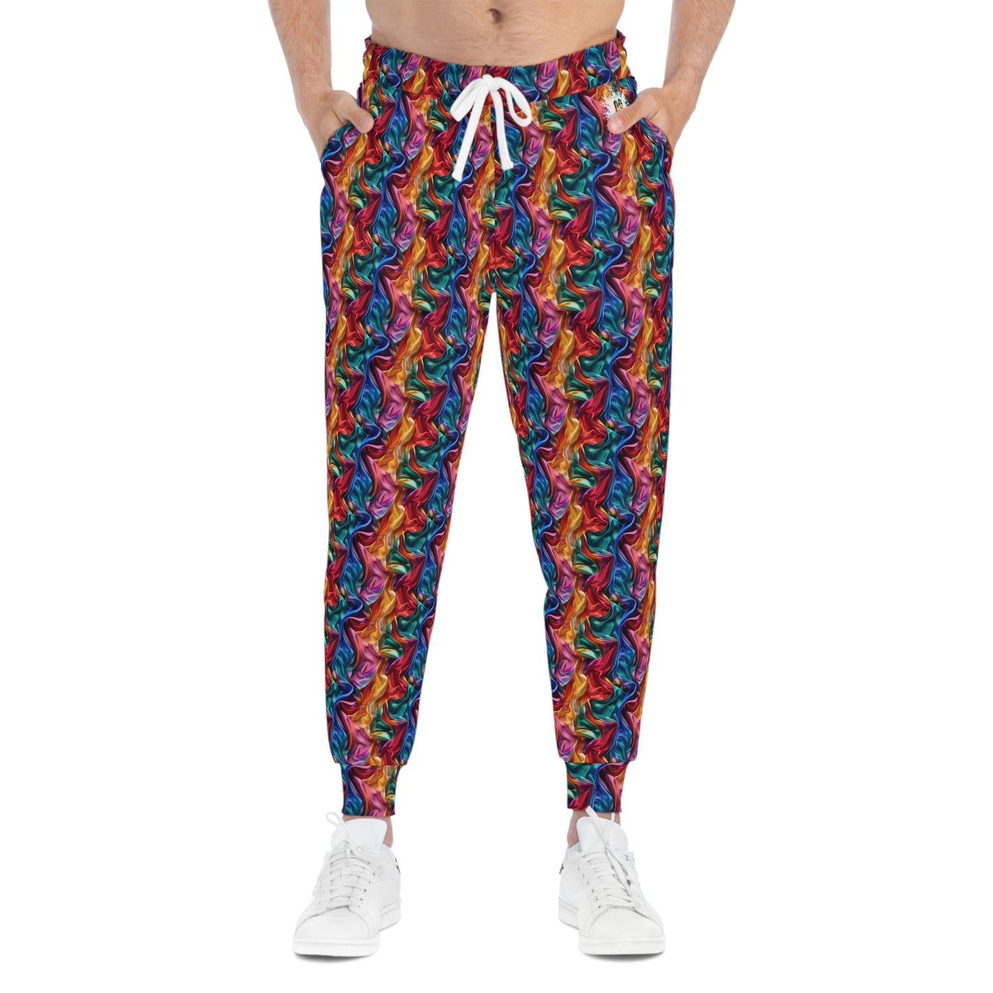 Colorful Satin Athletic Joggers