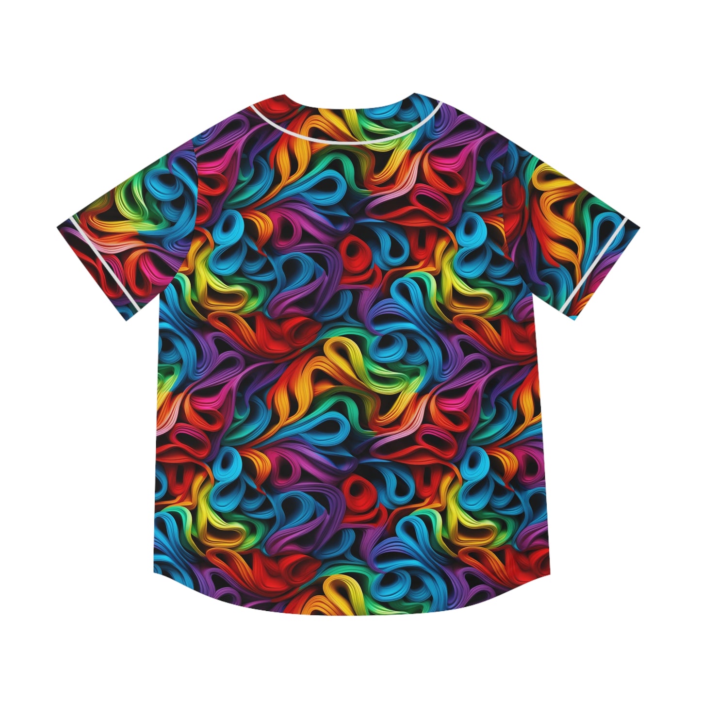 Rubber Band Rainbow Men's Baseball Jersey