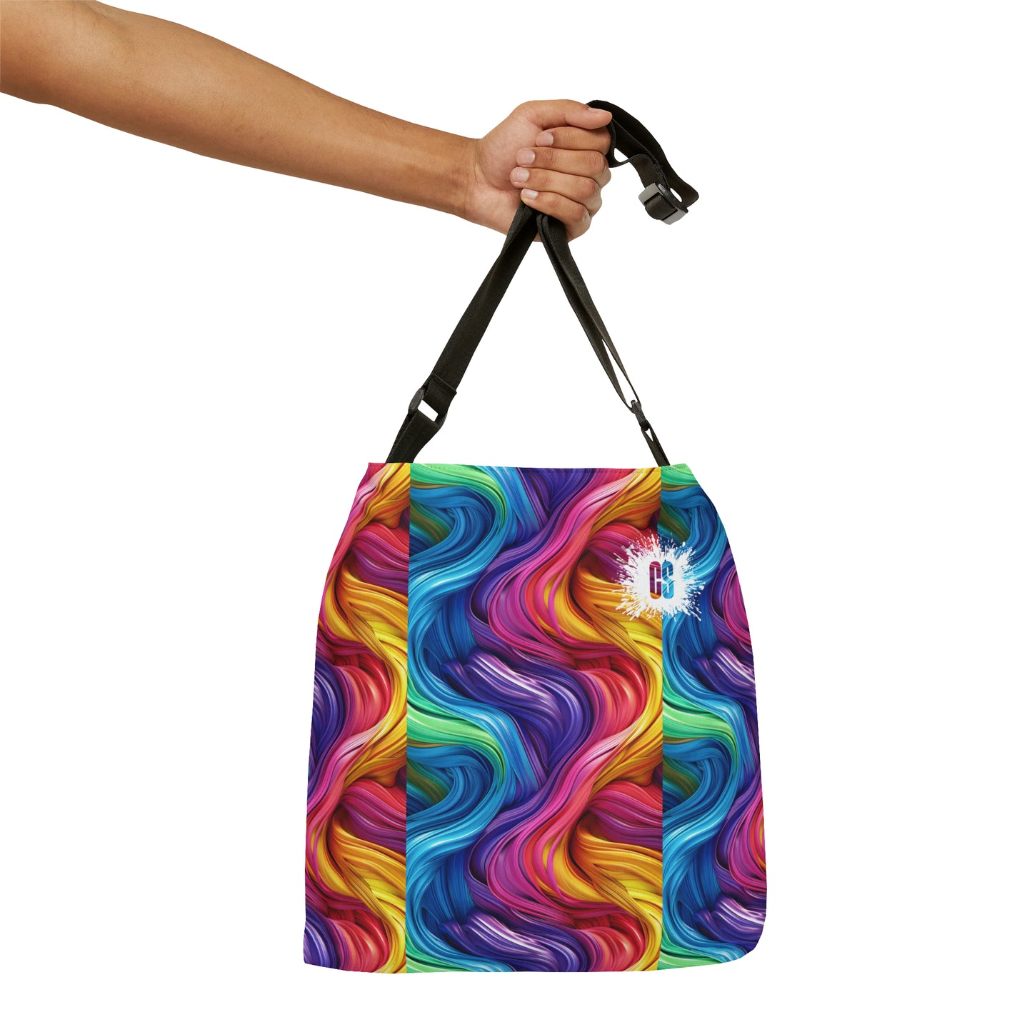 Paint Swirls Adjustable Tote Bag