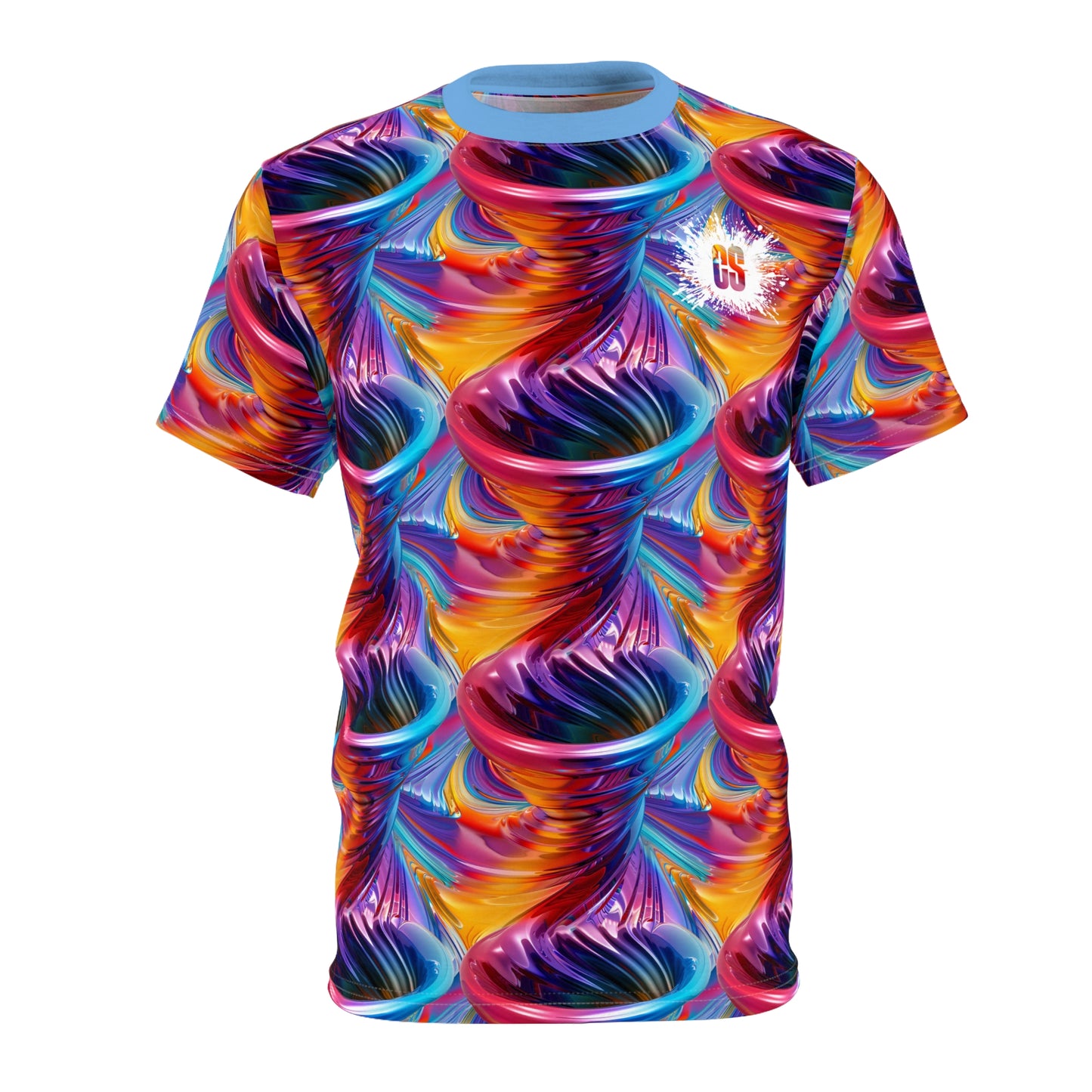 Colorful Cyclone Unisex Cut & Sew Tee