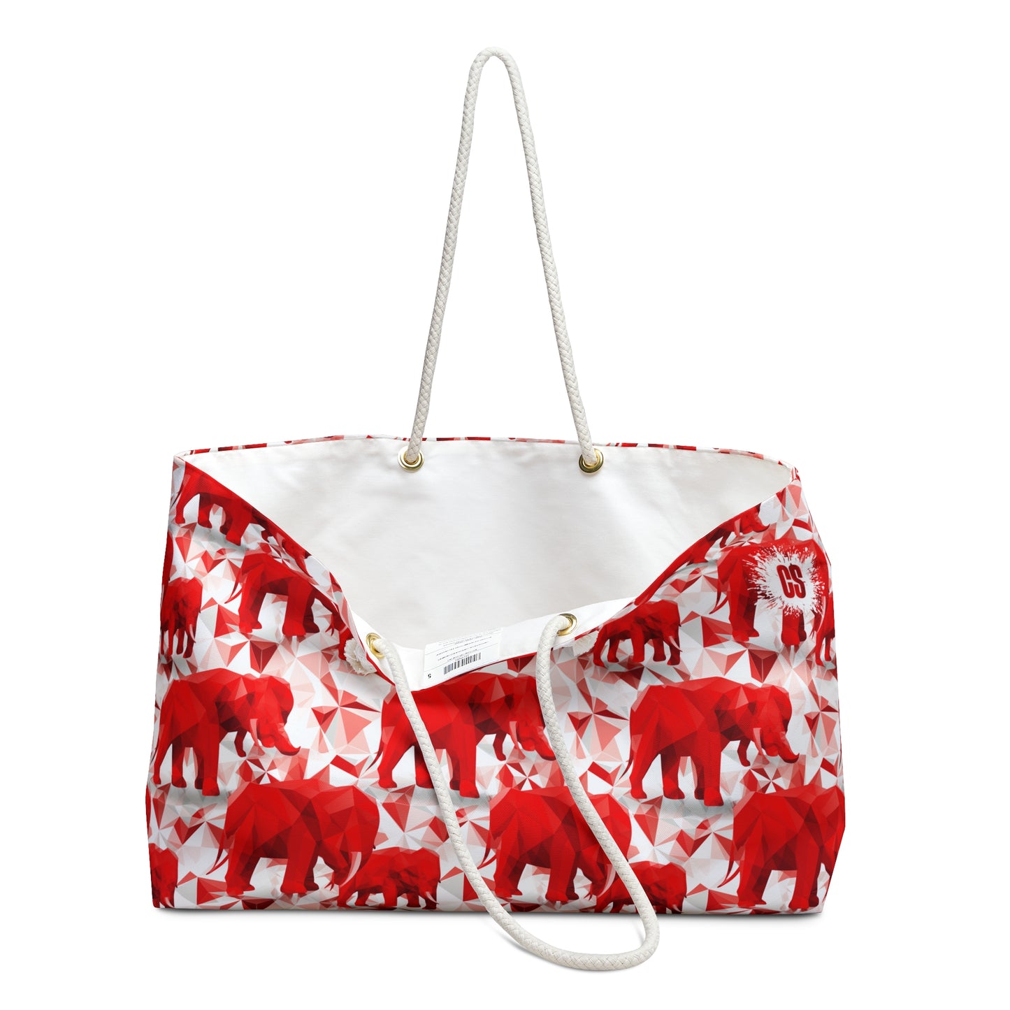 Elephants & Triangles Weekender Bag