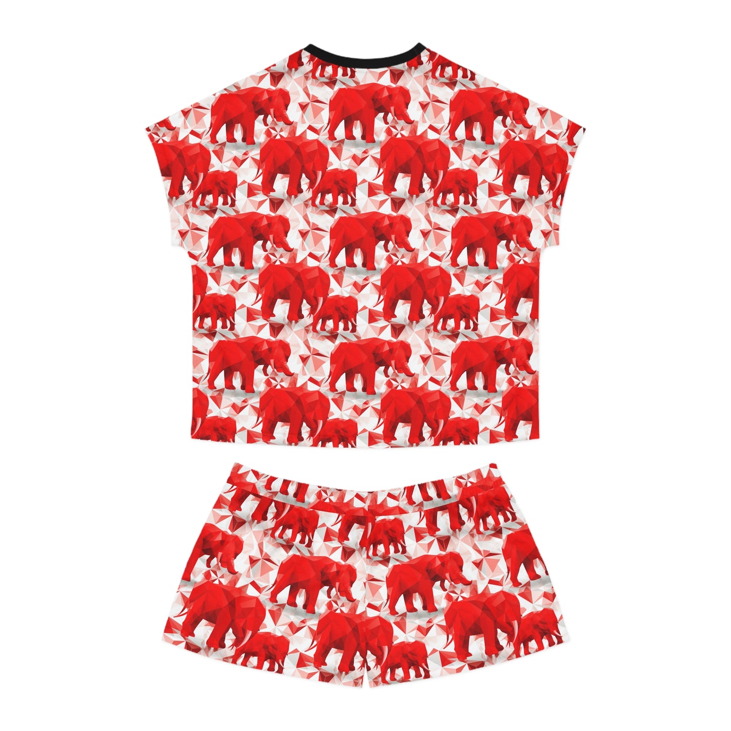 Elephants & Pyramids Women's Short Pajama Set