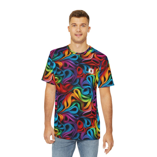 Rubber Band Rainbow Men's Polyester Tee