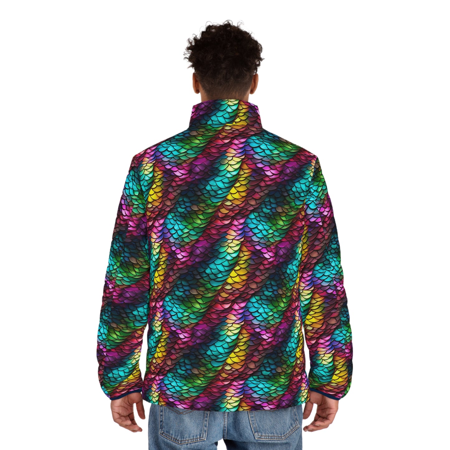 Neon Reptile Men's Puffer Jacket