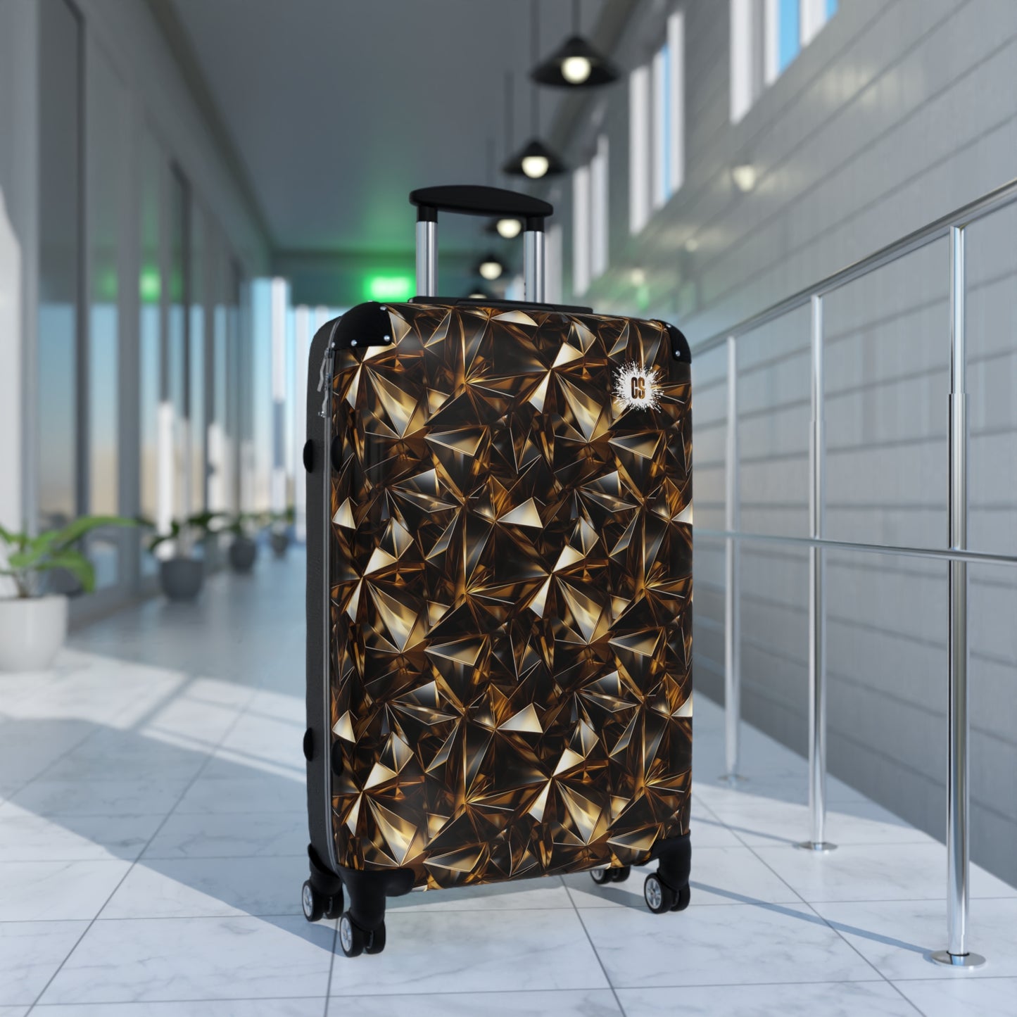 Black & Gold Jewels Suitcase