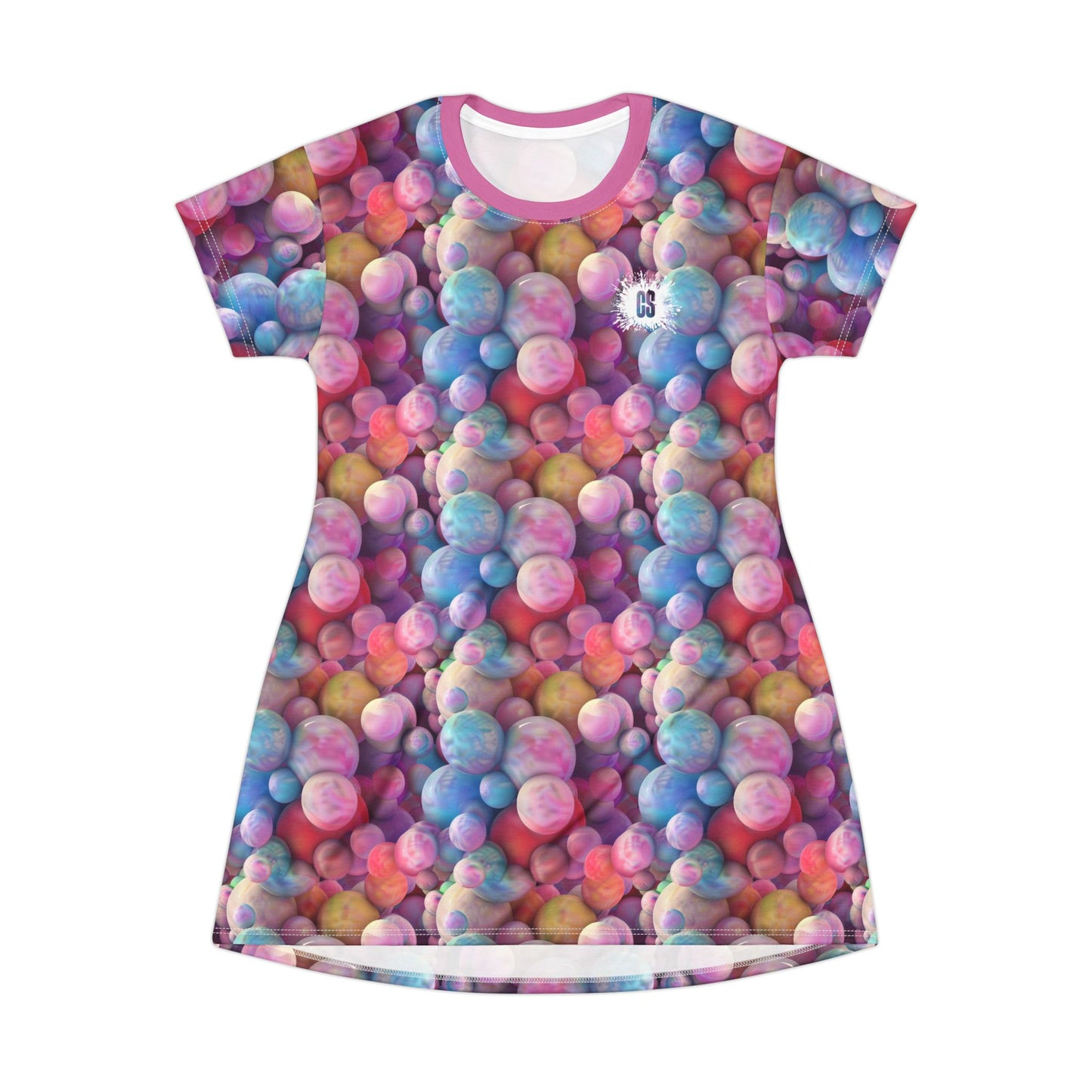 Pastel Marbles T-Shirt Dress