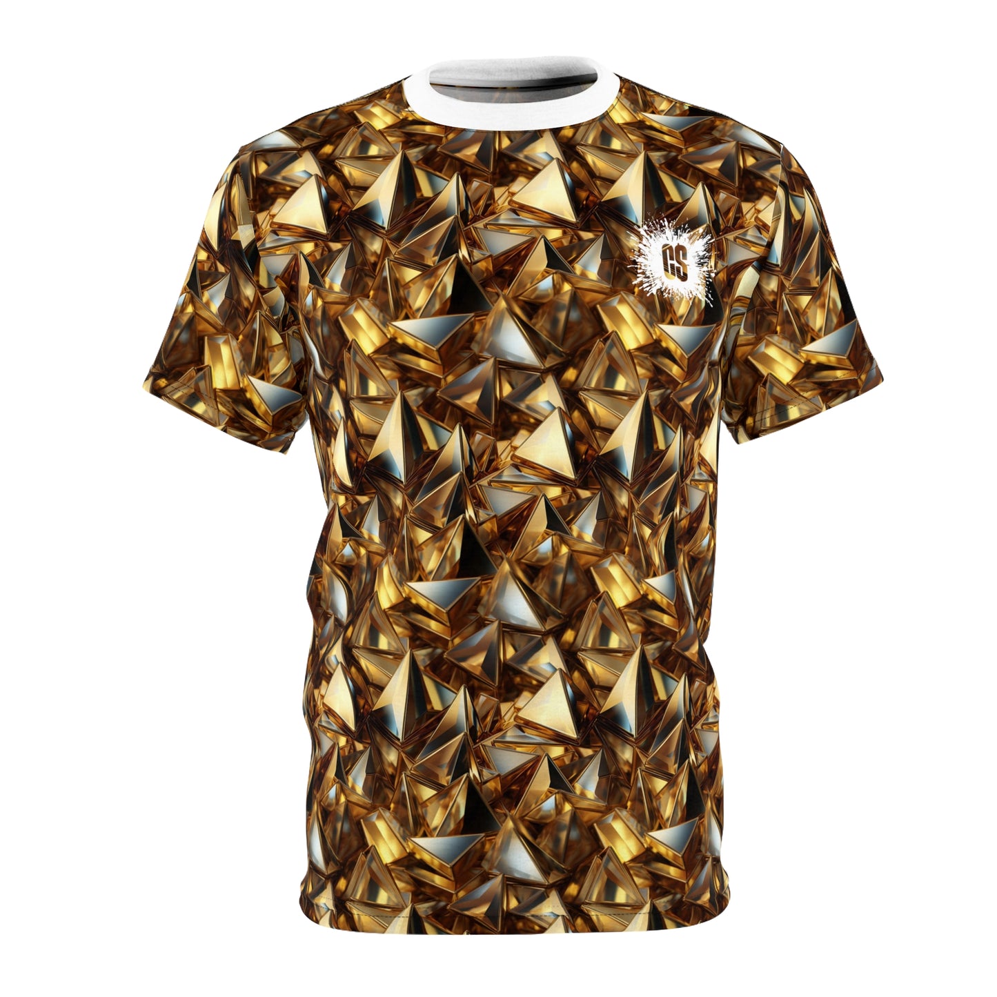 Golden Triangles Unisex Cut & Sew Tee