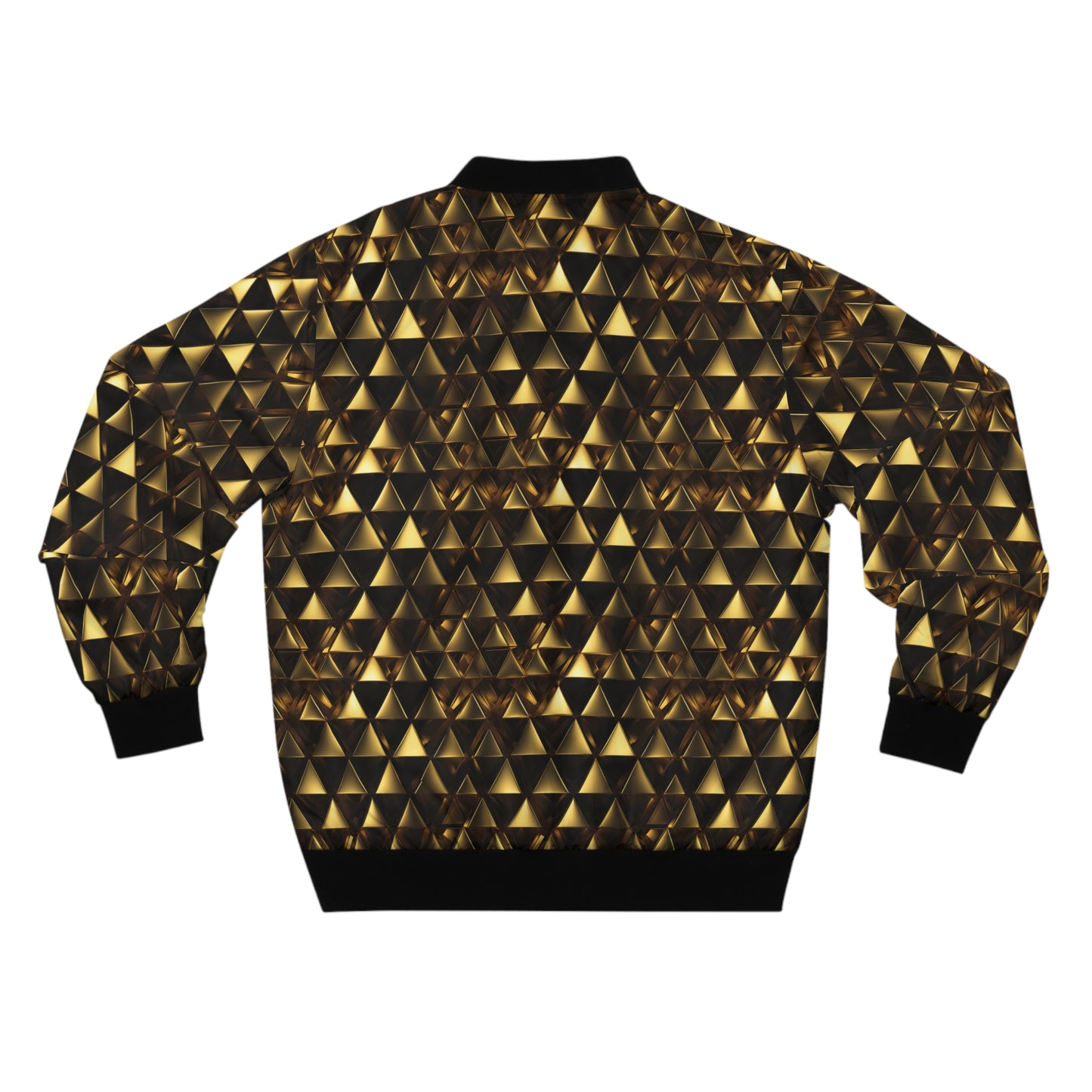 Gold & Black Pyramids 1906 Men's Bomber Jacket