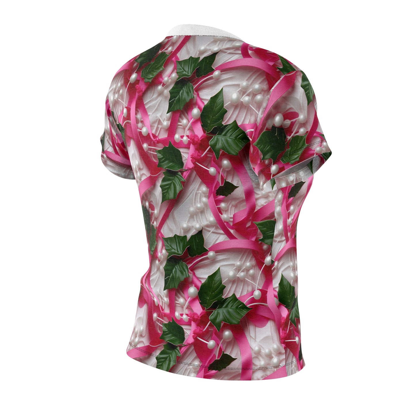 Pink Ribbons, Ivy & Pearls Women's Cut & Sew Tee