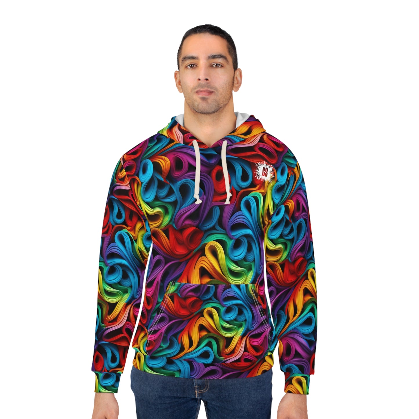 Rubber Band Rainbow Unisex Pullover Hoodie