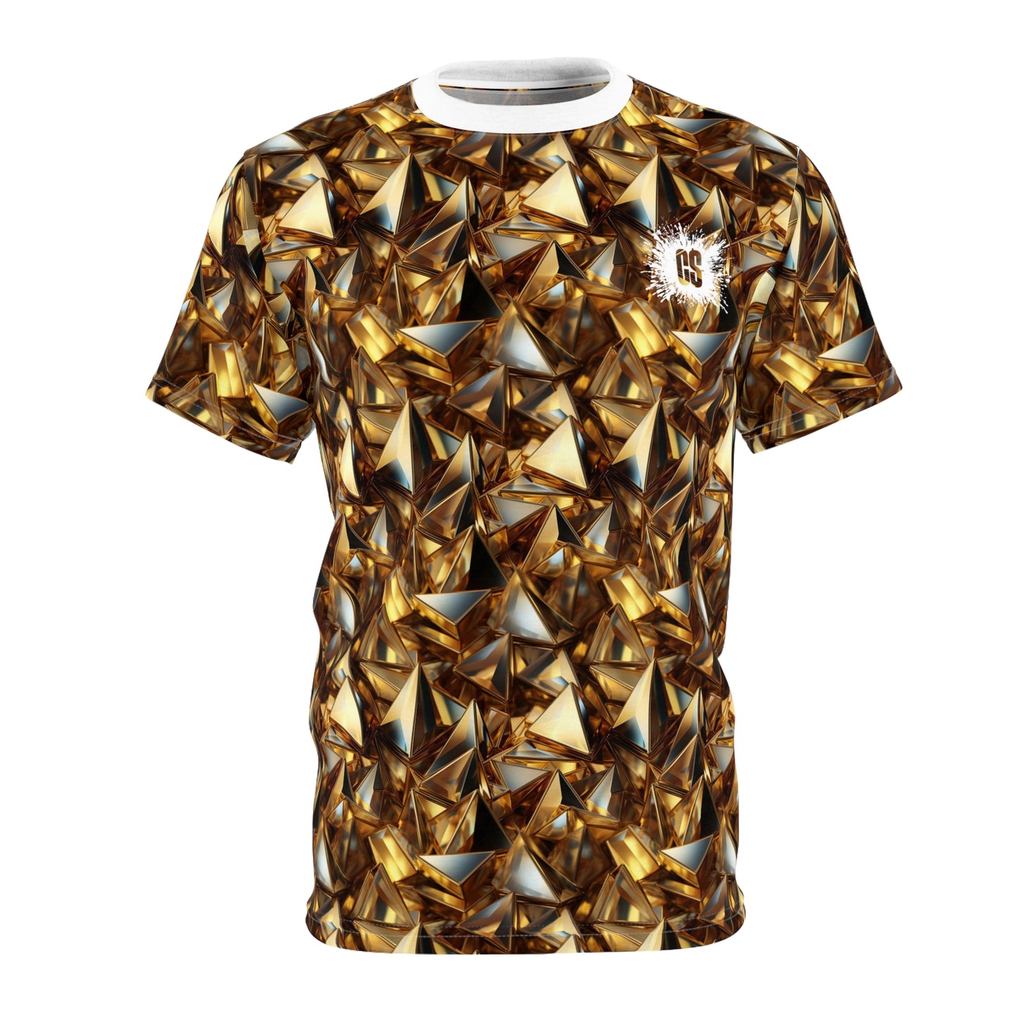 Golden Triangles Unisex Cut & Sew Tee