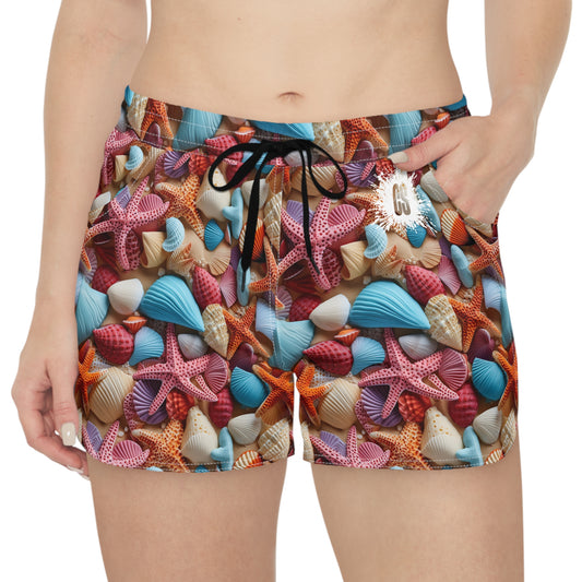 Seashells & Starfish Women's Casual Shorts