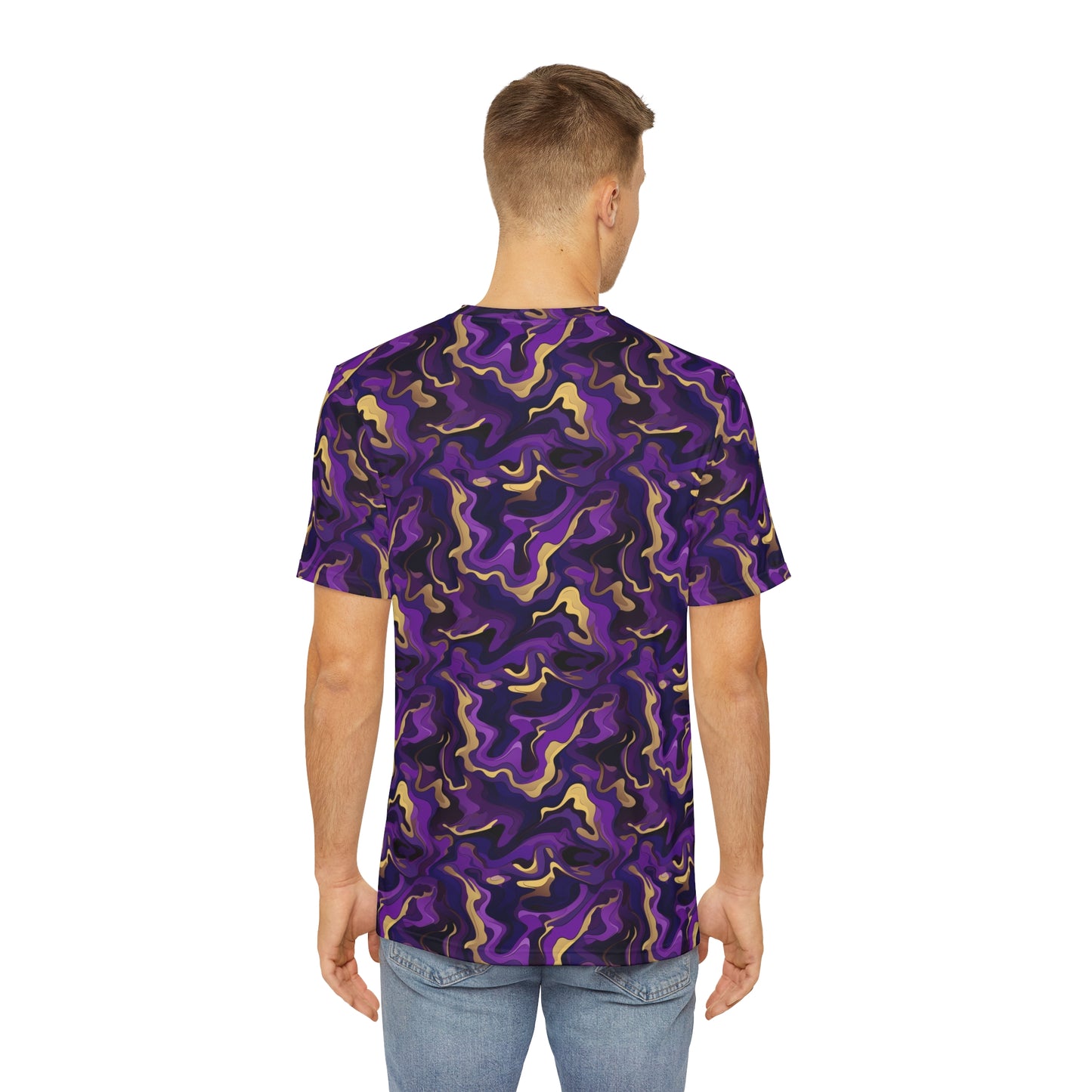 Purple & Gold 1911 Q Dog Men's Polyester Tee