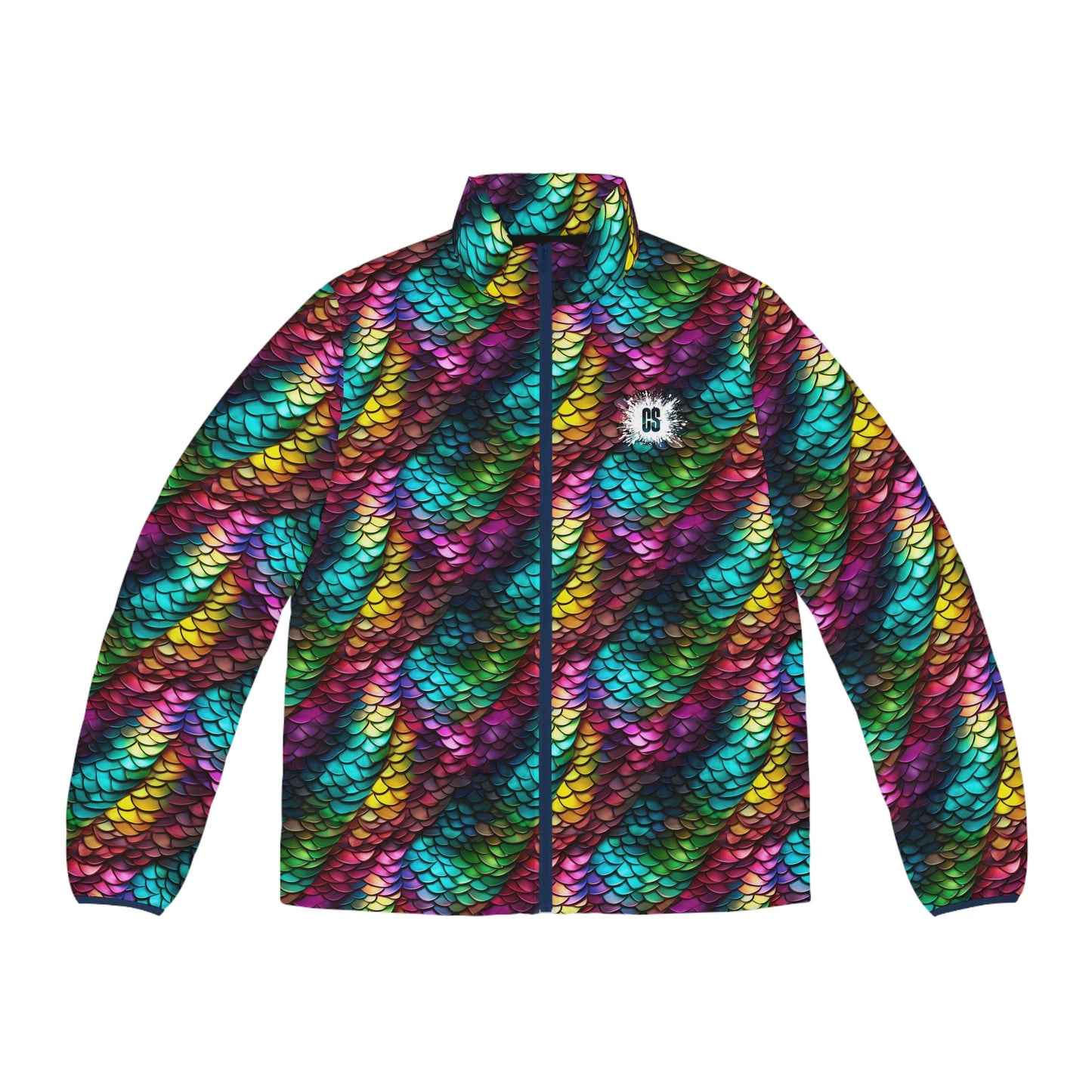 Neon Reptile Men's Puffer Jacket