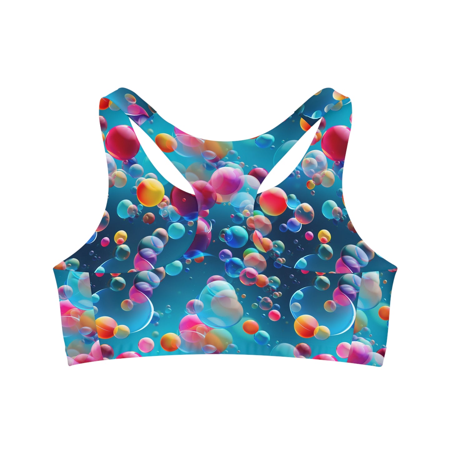 Floating Bubbles Seamless Sports Bra