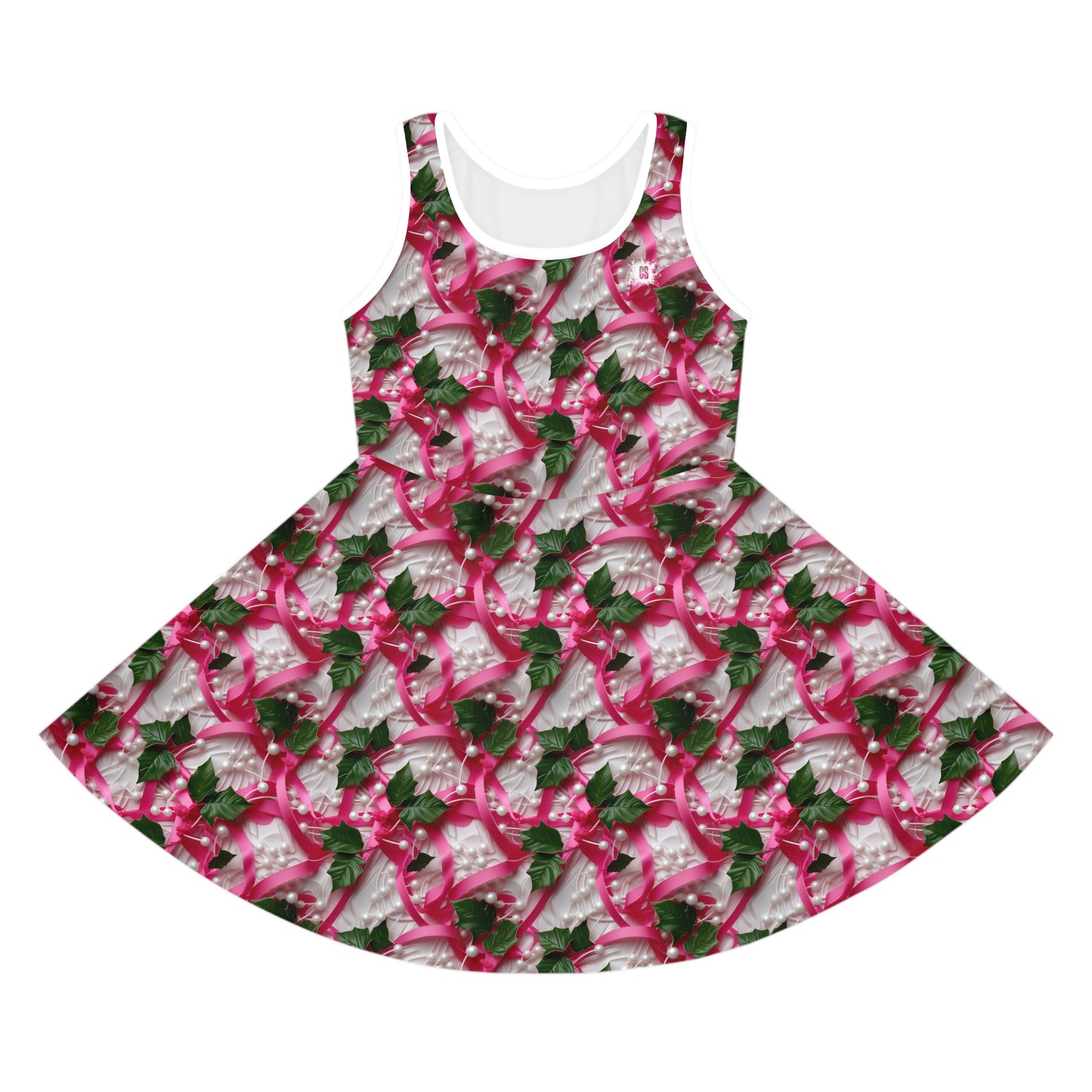 Pink Ribbons, Ivy & Pearls Girls' Sleeveless Sundress