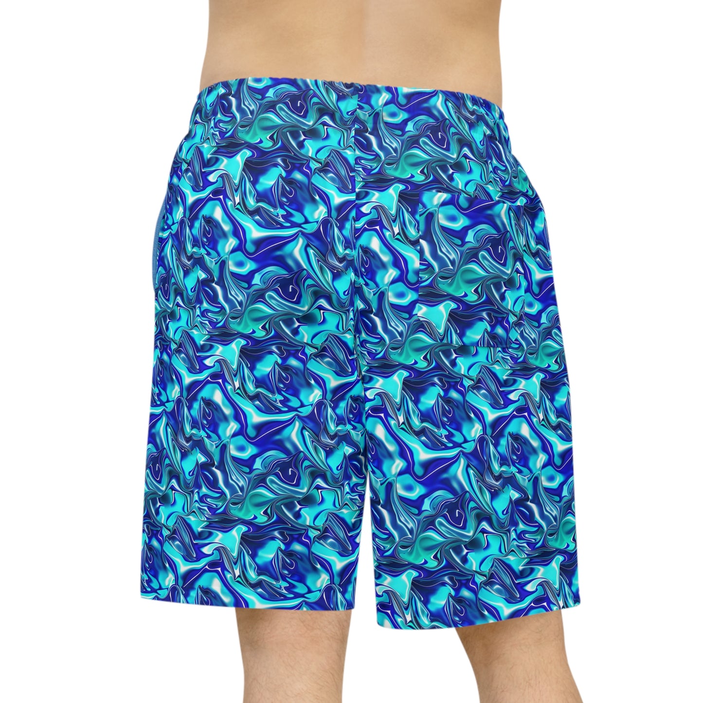 Oceanic Blue Athletic Long Shorts