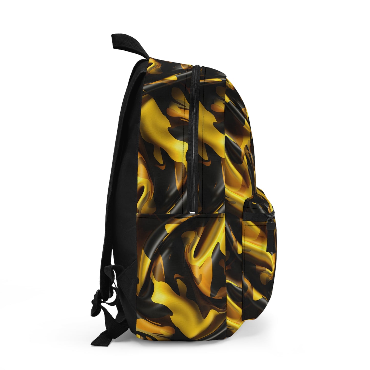 Black & Gold Satin Backpack