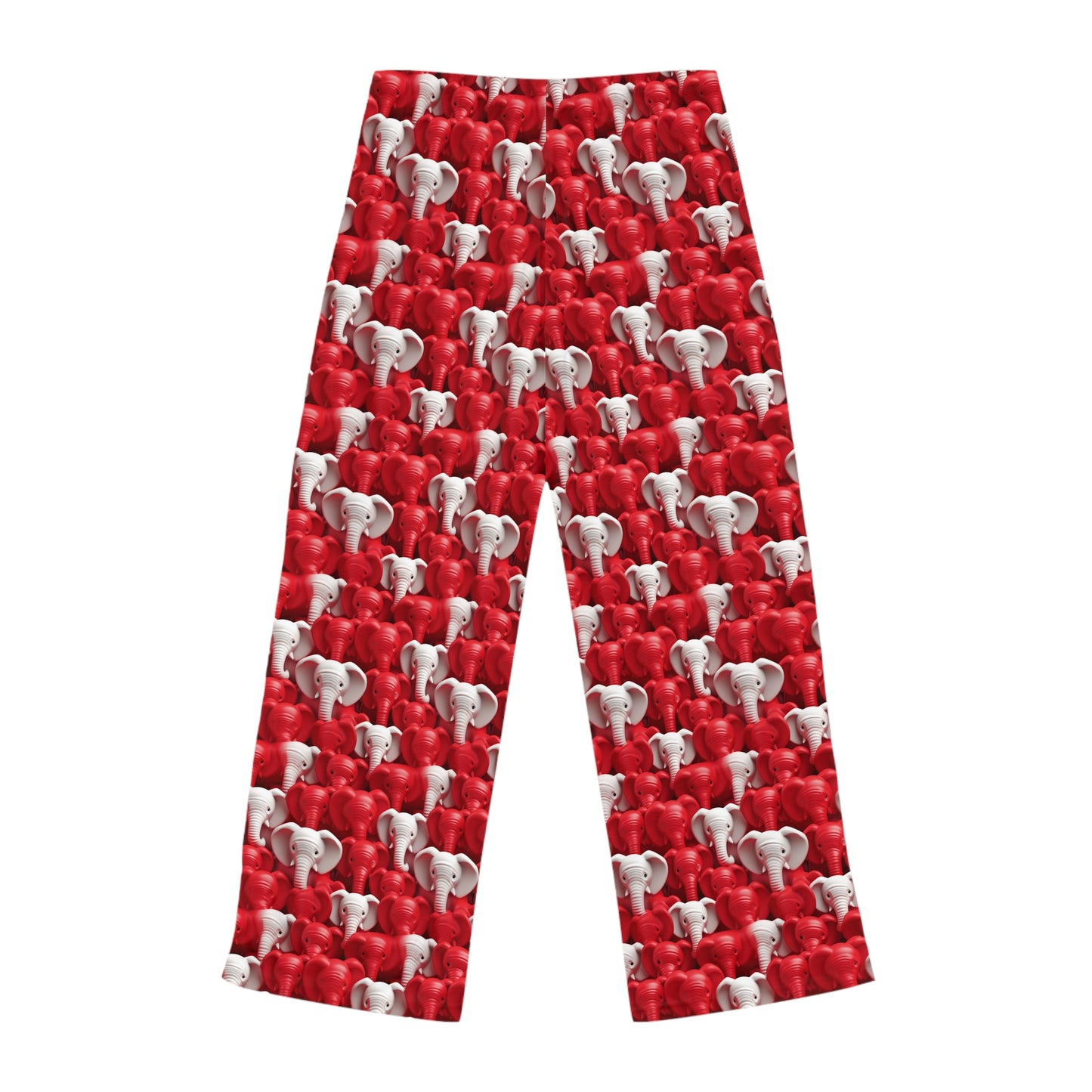 Red & White Elephants Women's Pajama Pants