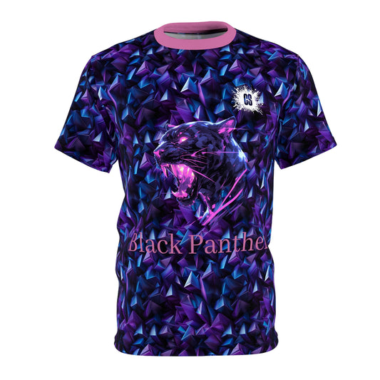 Black Panther Geometric Purple Unisex Cut & Sew Tee