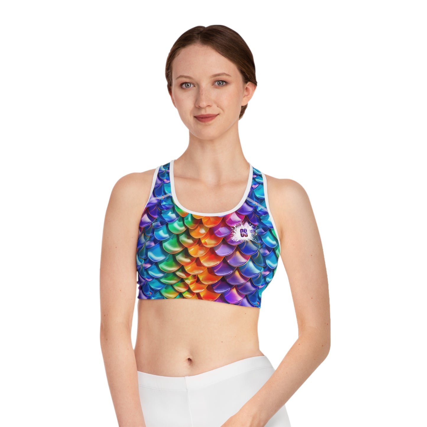 Neon Reptile Sports Bra