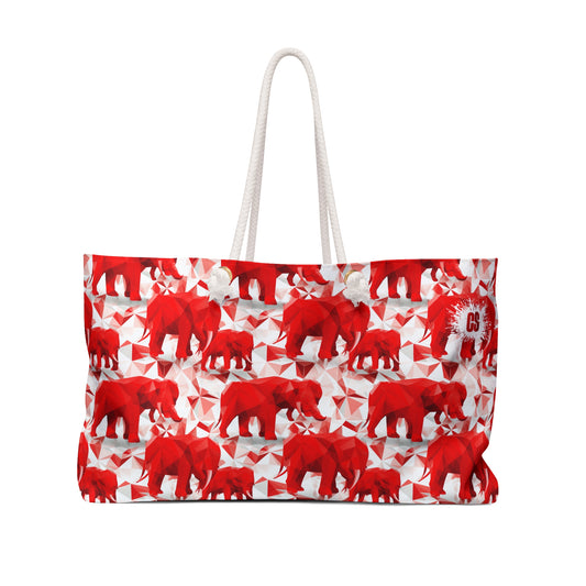 Elephants & Triangles Weekender Bag