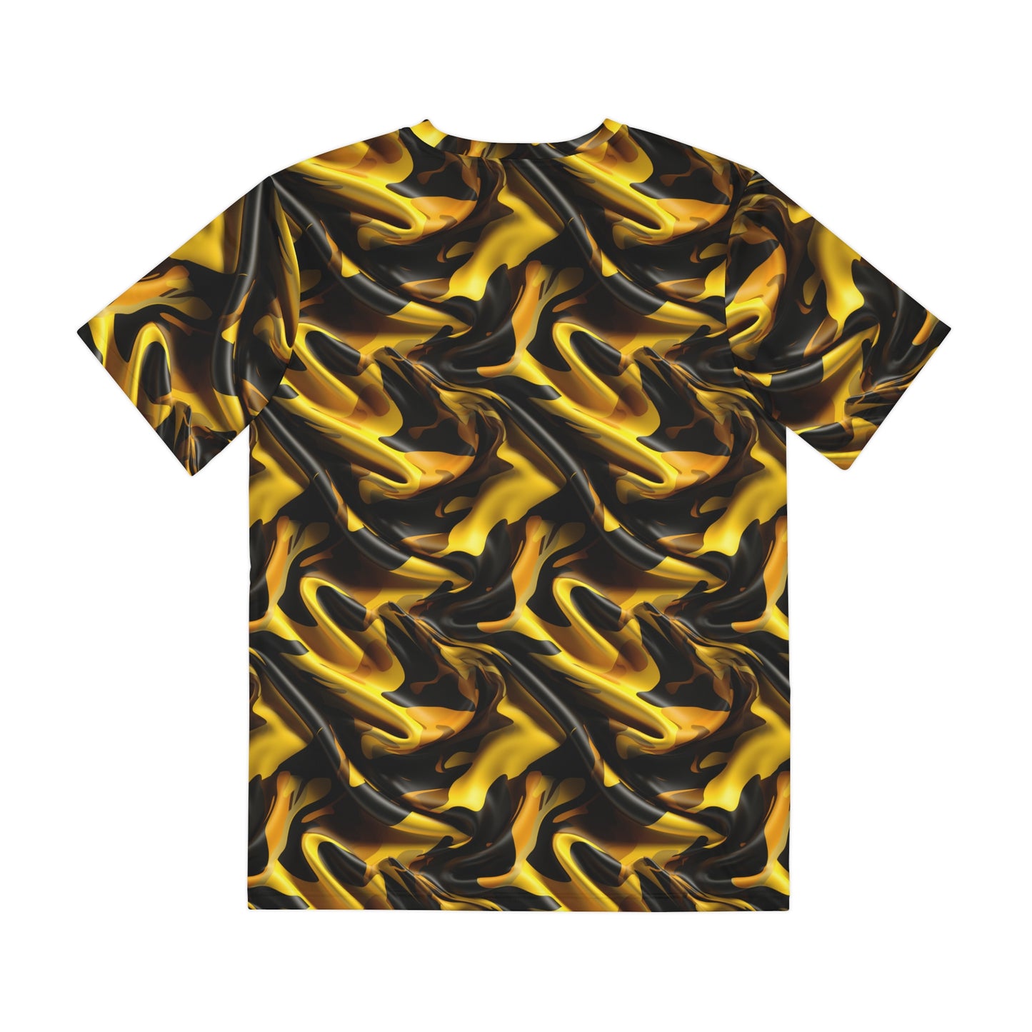 Black & Gold Satin 1906 Men's Polyester Tee