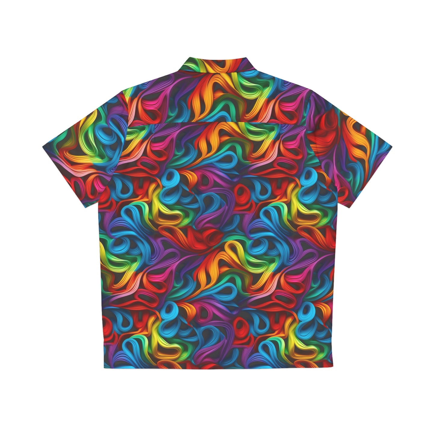 Rubber Band Rainbow Men's Hawaiian Shirt