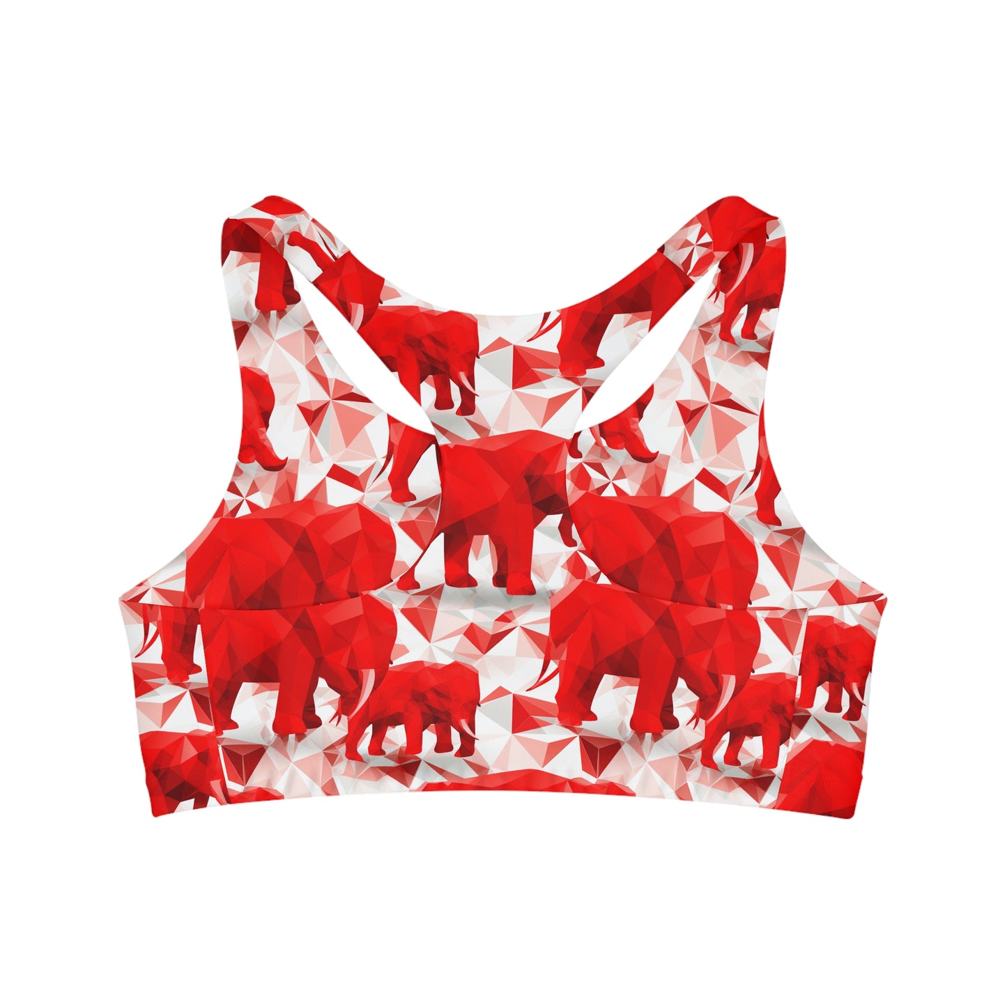 Elephants & Triangles Seamless Sports Bra