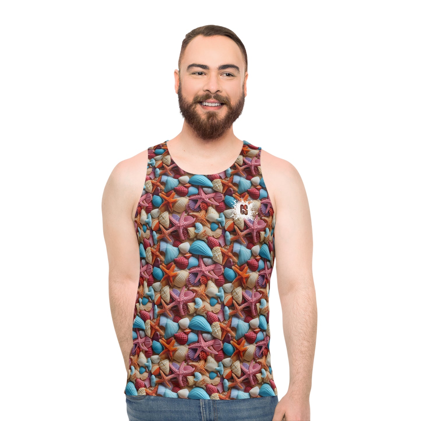 Starfish & Seashells Unisex Tank Top