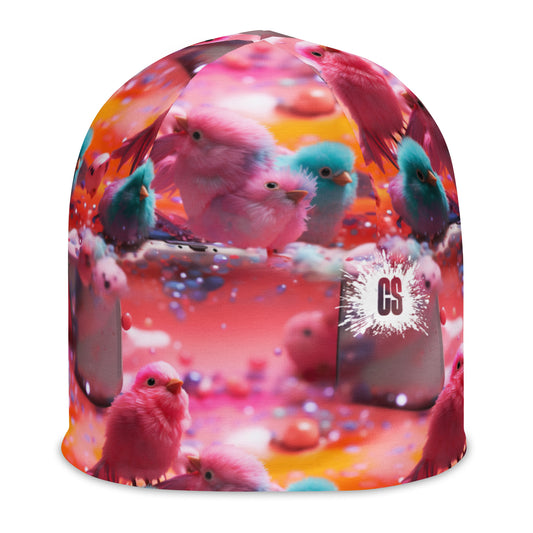 Colorful Bird Menagerie Beanie